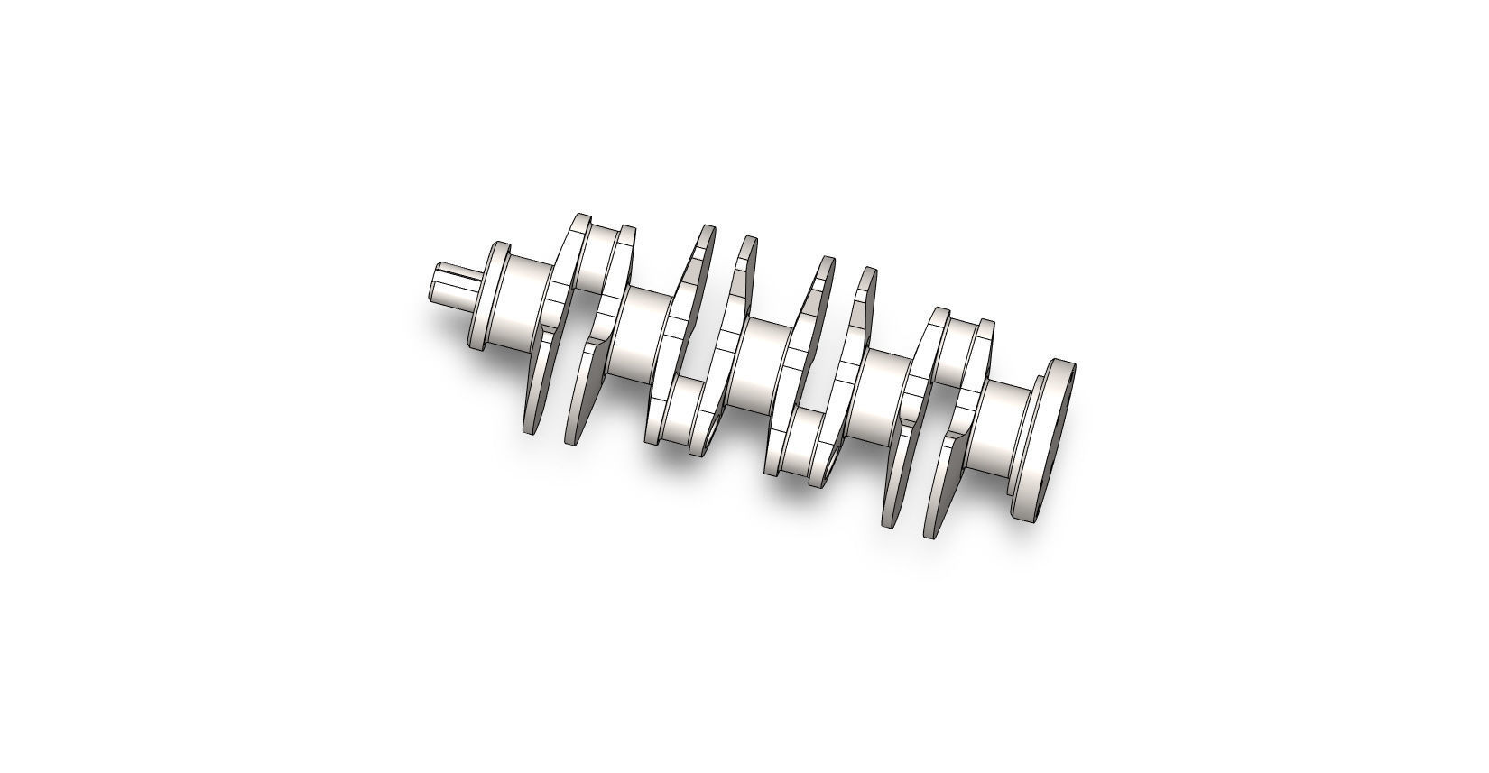 Crankshaft 3D print model_1