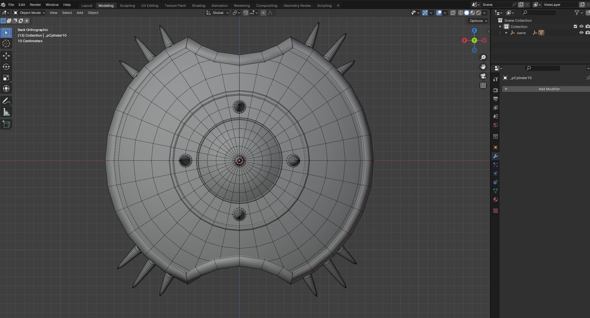 Game Ready 3D shield model Low-poly 3D model_11