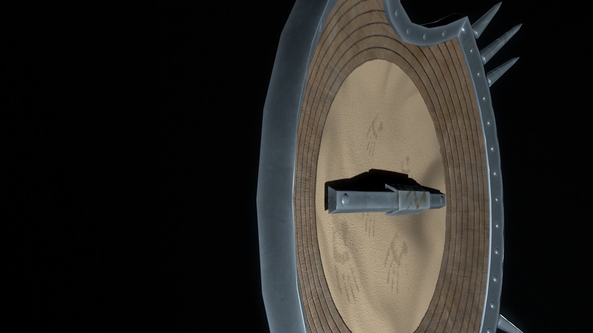 Game Ready 3D shield model Low-poly 3D model_32