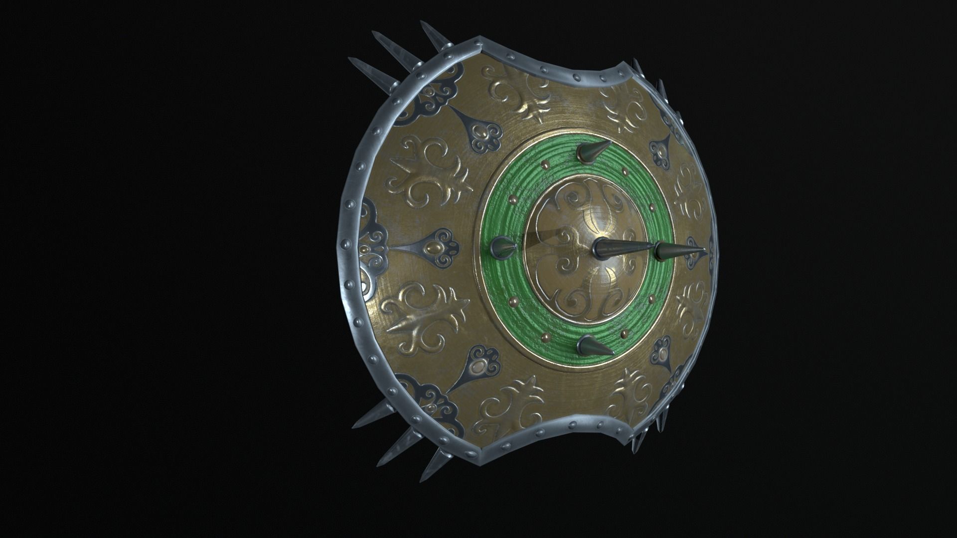 Game Ready 3D shield model Low-poly 3D model_22