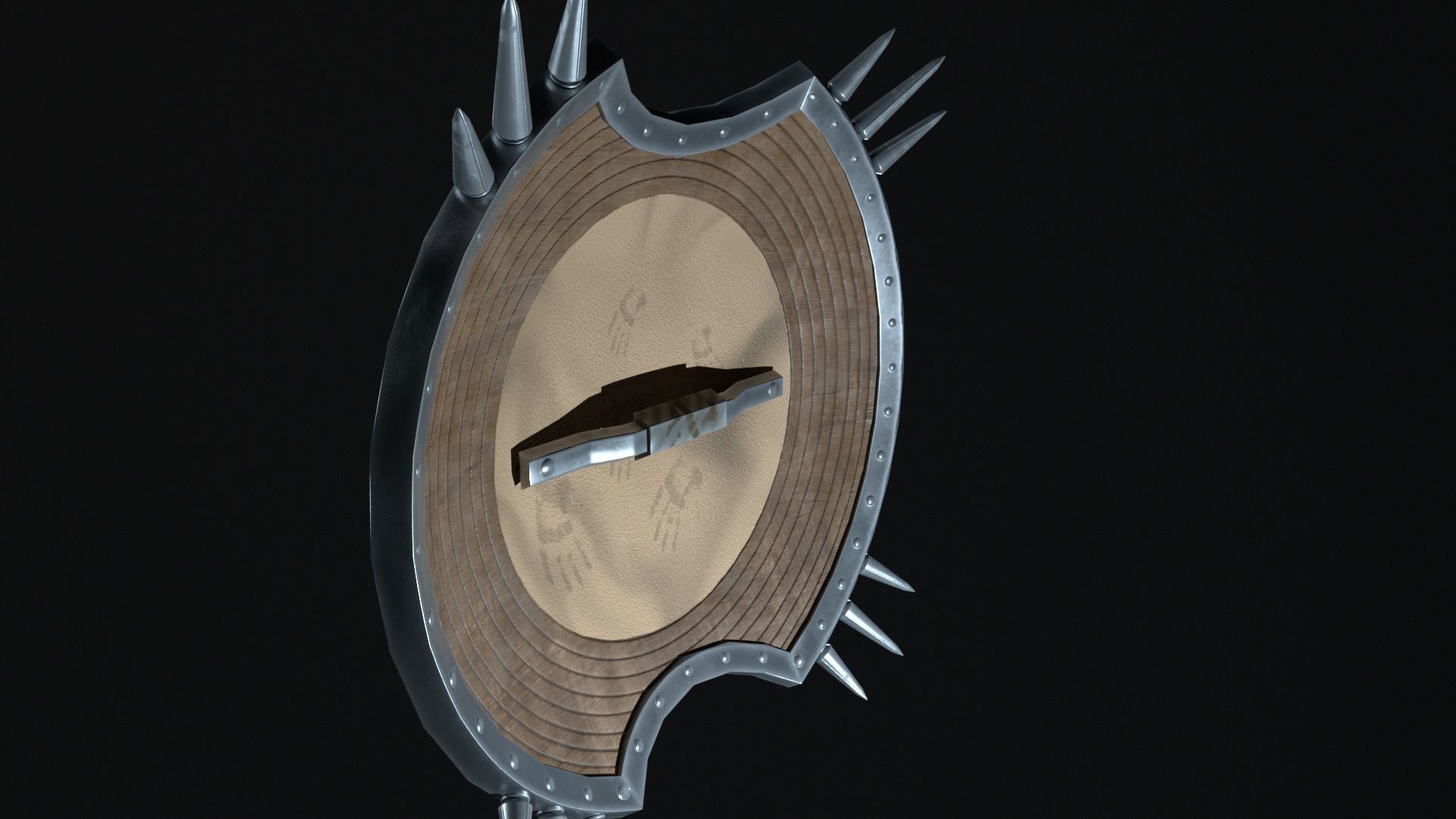 Game Ready 3D shield model Low-poly 3D model_25