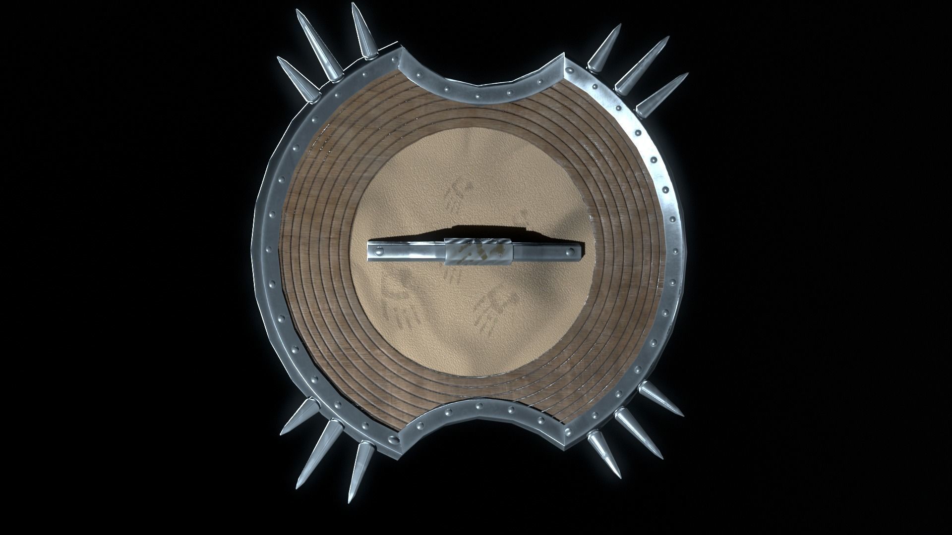 Game Ready 3D shield model Low-poly 3D model_27