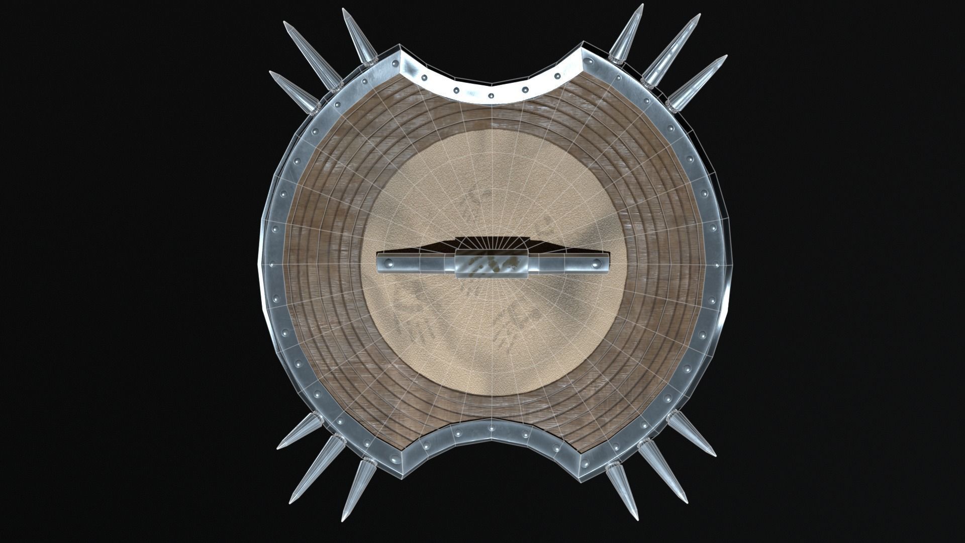 Game Ready 3D shield model Low-poly 3D model_18