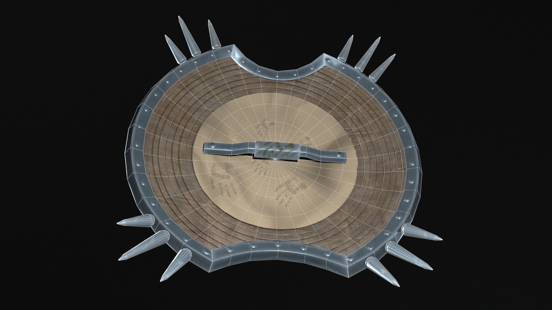 Game Ready 3D shield model Low-poly 3D model_19