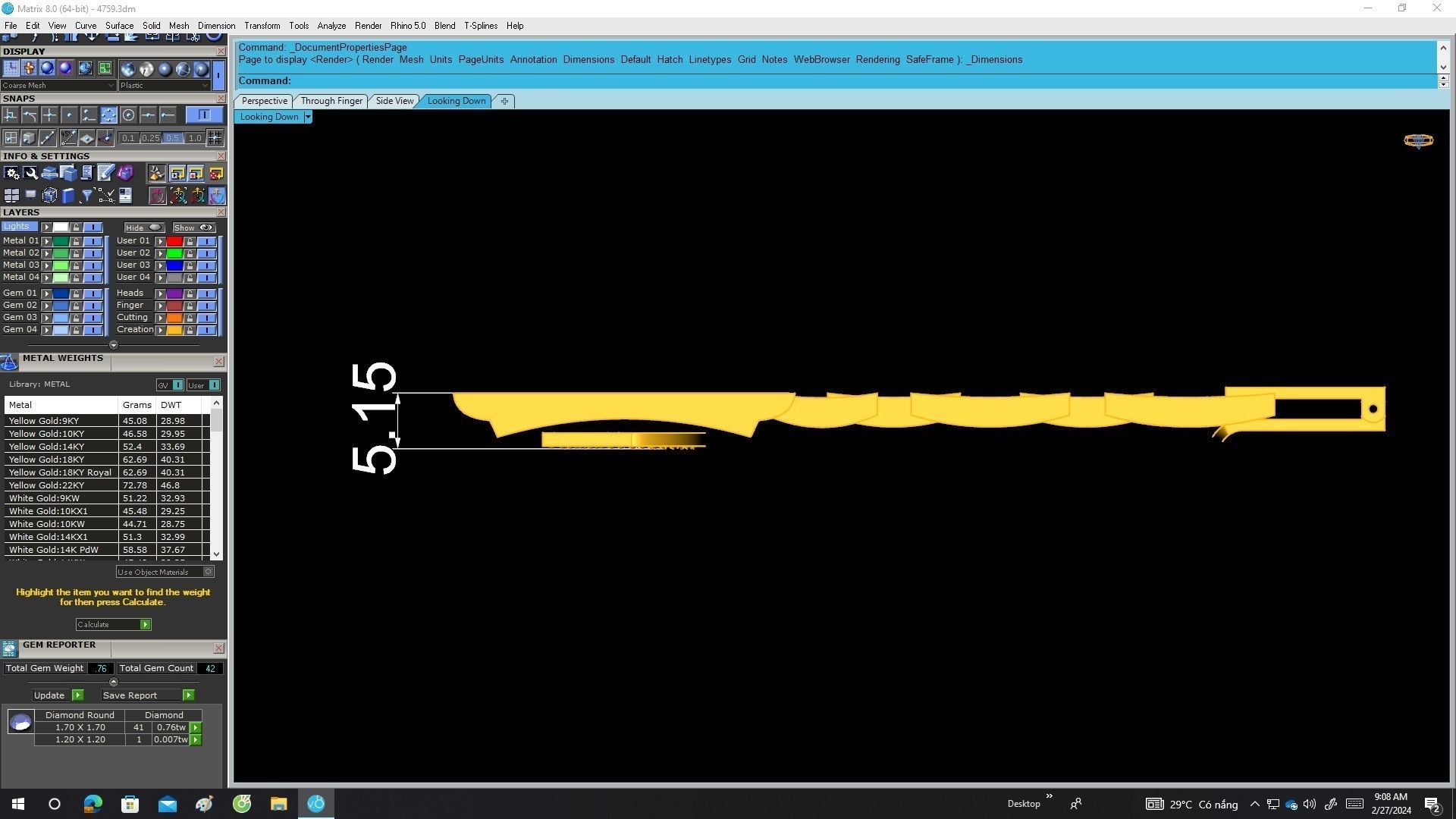 A4759 P Letter Diamond Men Bracelet 3D print model_6