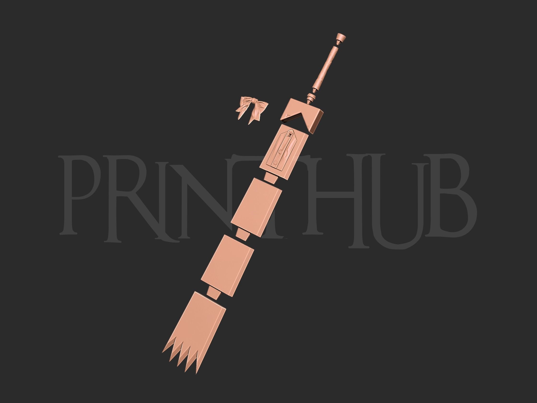 Asa Mitaka Super Strong Uniform Sword from Chainsaw Man 3D print model_5