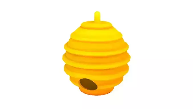 Low-Poly Bee Hive 3D Model Low-poly 3D model
