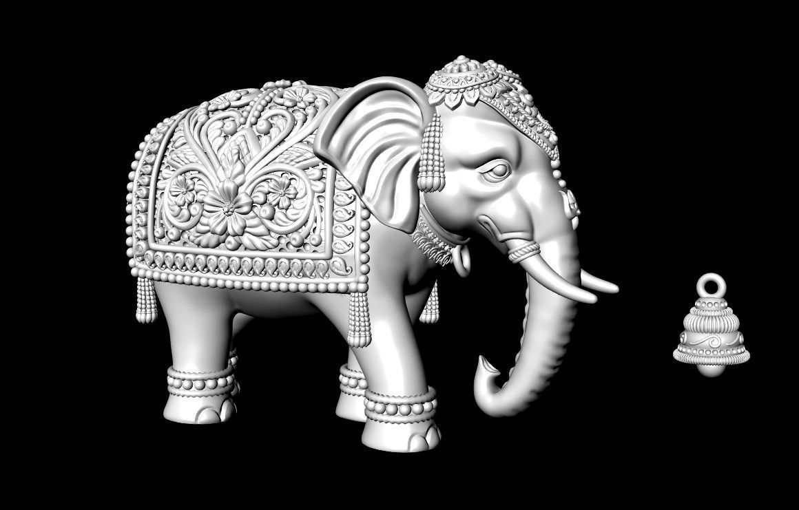 Elephant 3D-print Model Artwork-10 3D print model_5