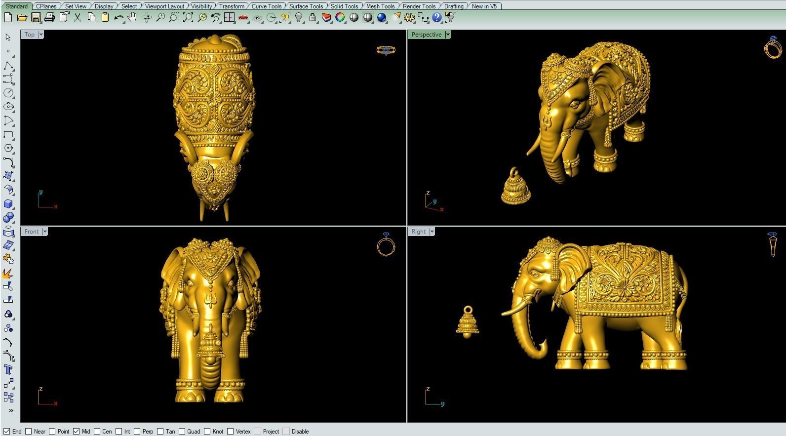 Elephant 3D-print Model Artwork-10 3D print model_6