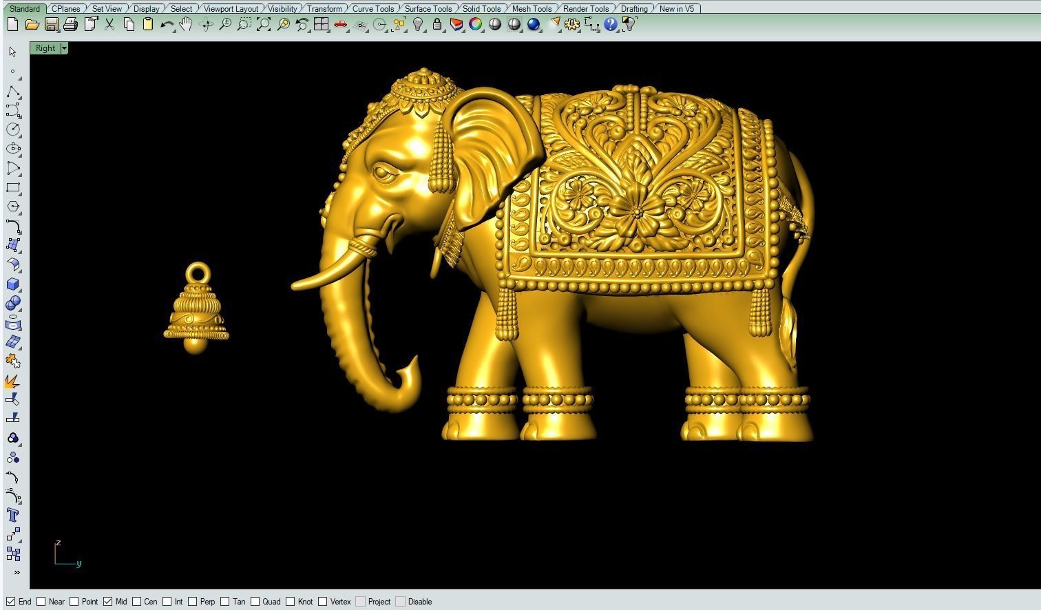 Elephant 3D-print Model Artwork-10 3D print model_2