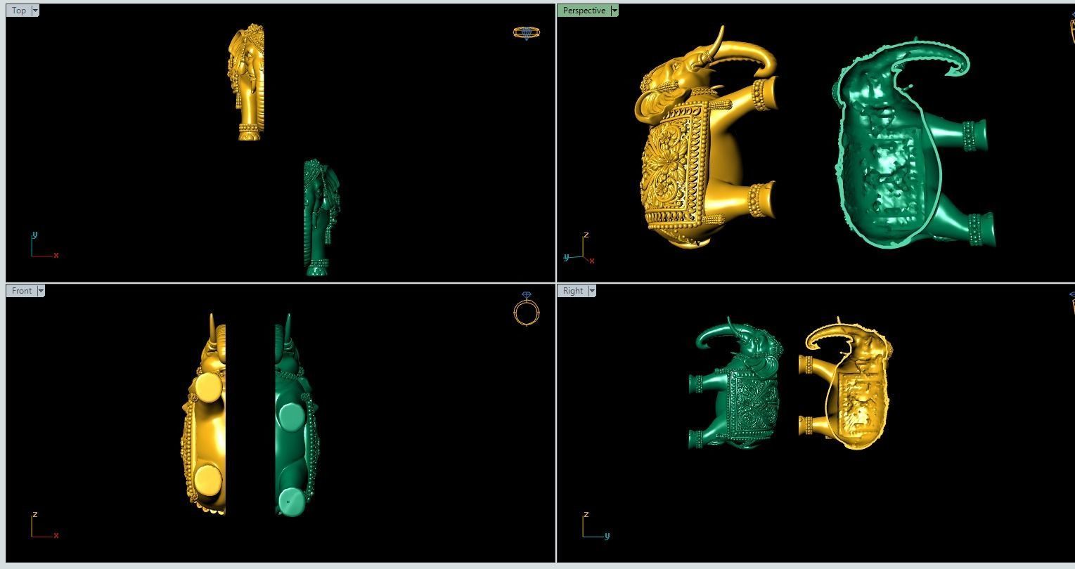 Elephant 3D-print Model Artwork-10 3D print model_10