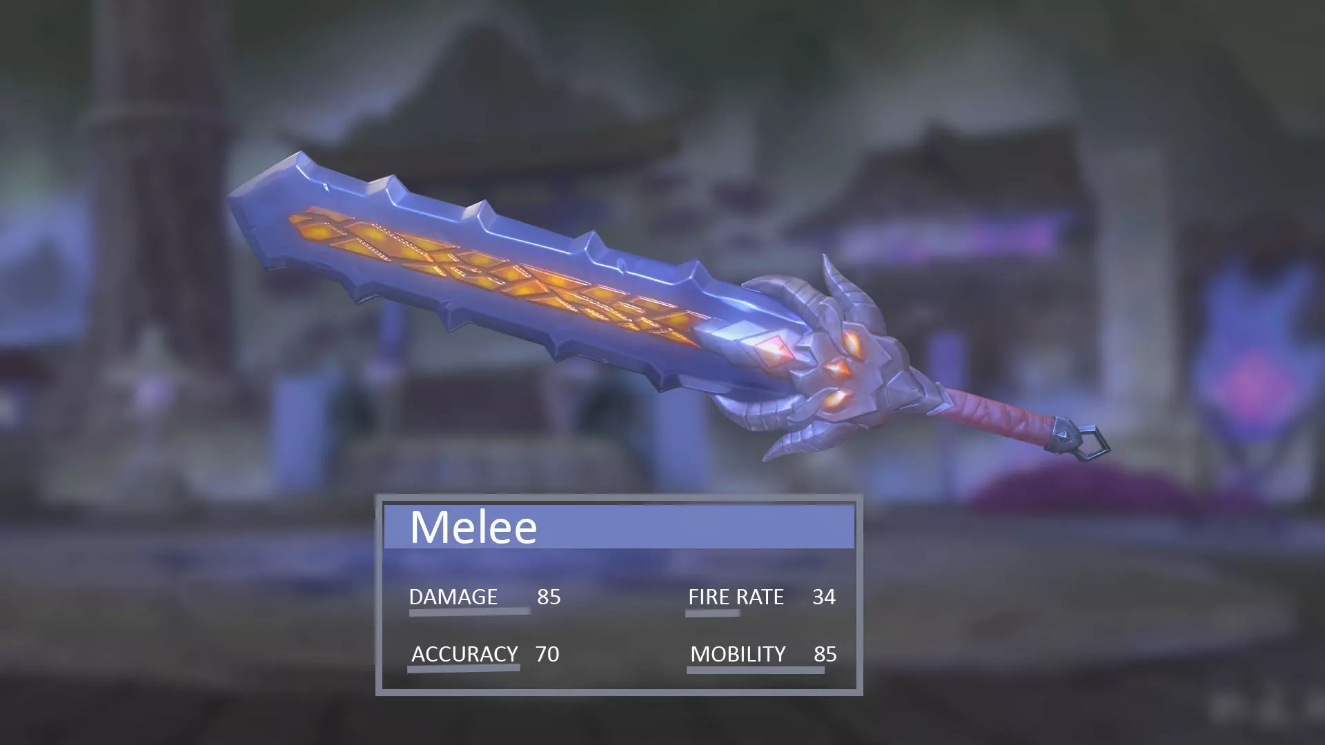 Melee Sword Low-poly 3D model_0