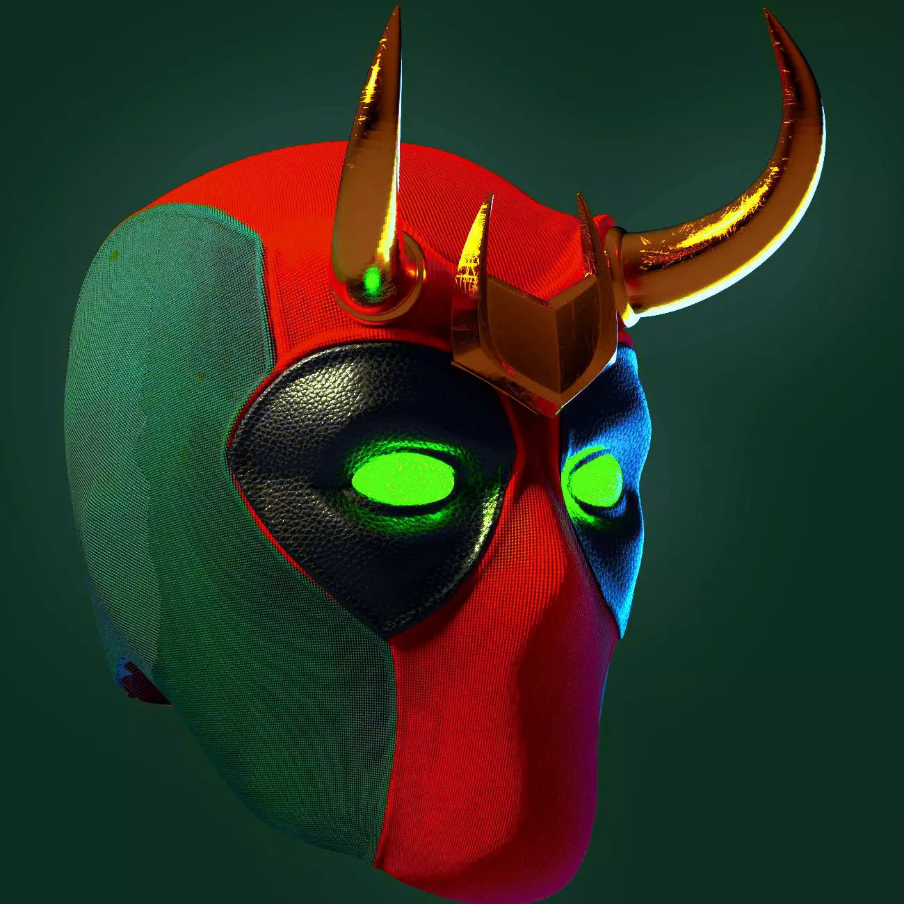 deadpool loki helmet 3D print model