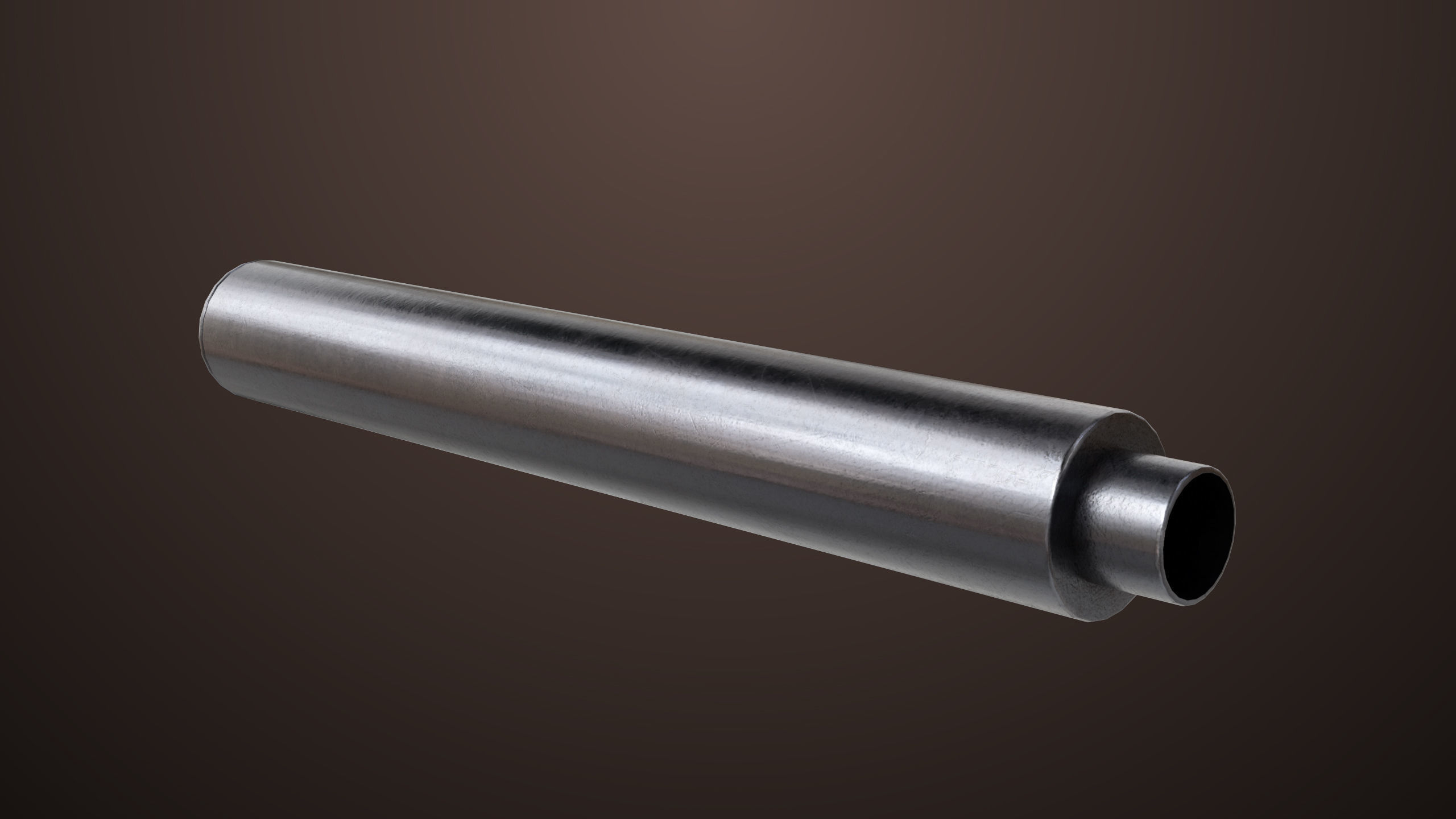 Pistol 08 Black Generic All PBR UE Textures Included Low-poly 3D model_19