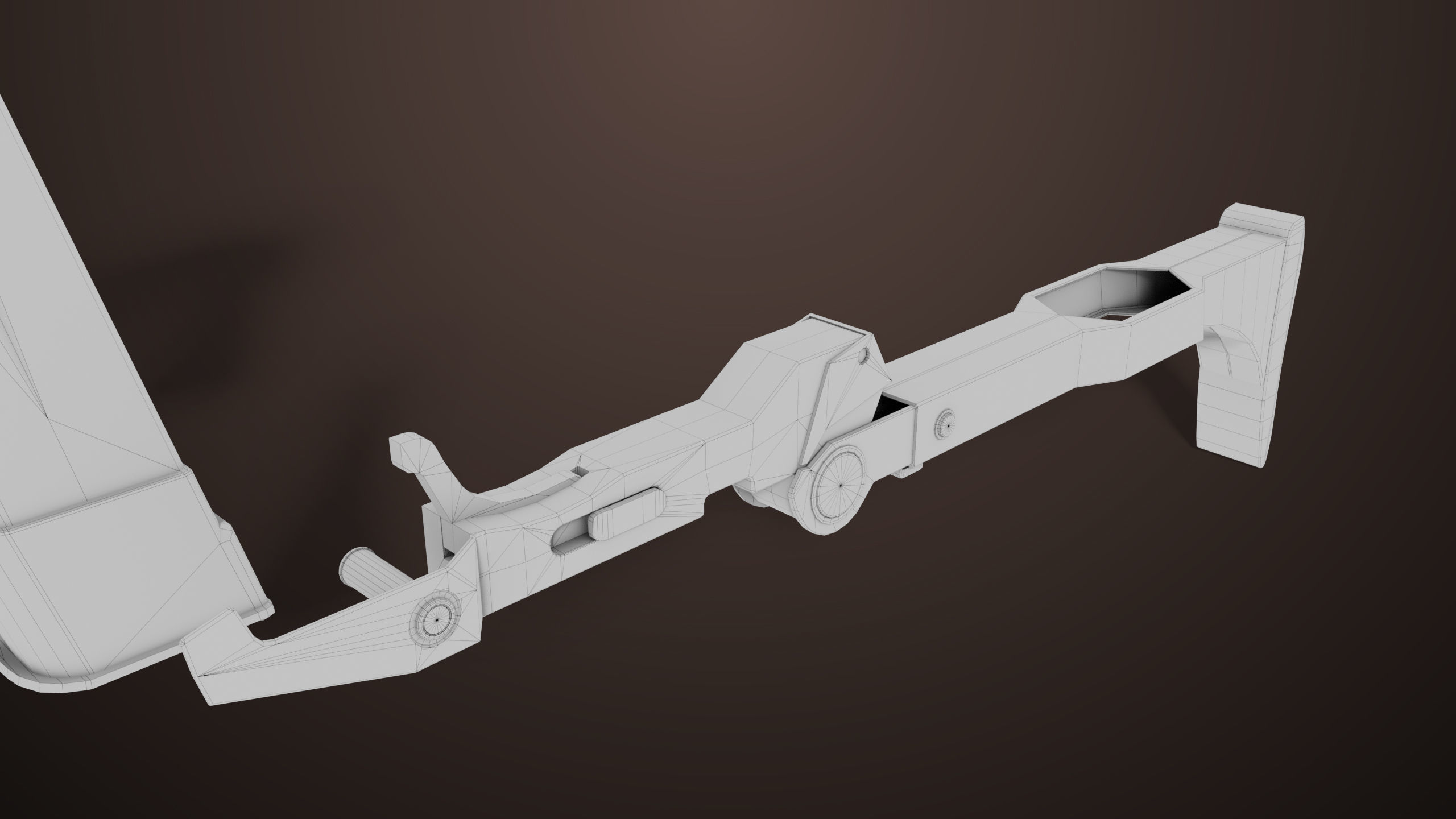 Pistol 08 Black Generic All PBR UE Textures Included Low-poly 3D model_51