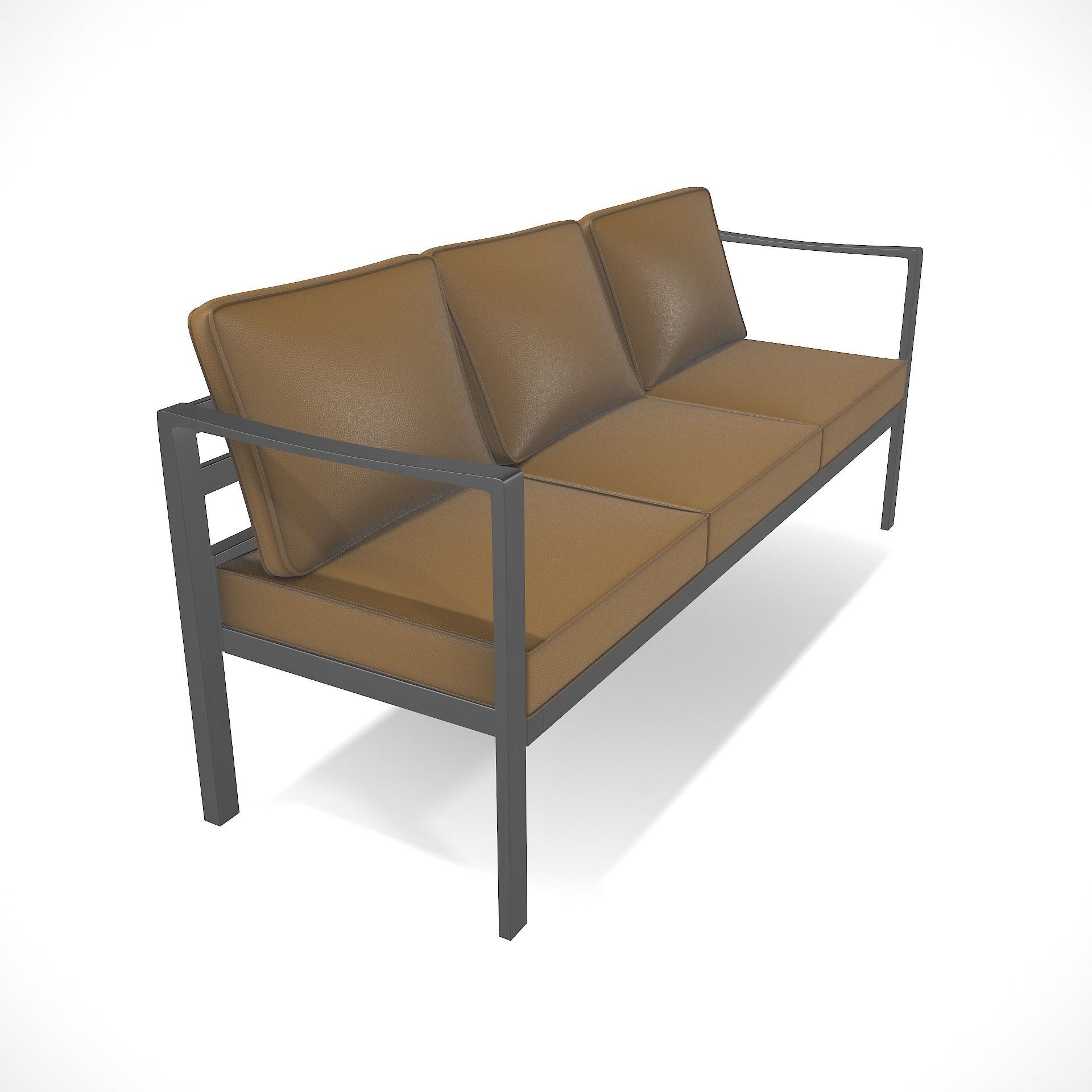 out bench sling fabric 002 Low-poly 3D model_2