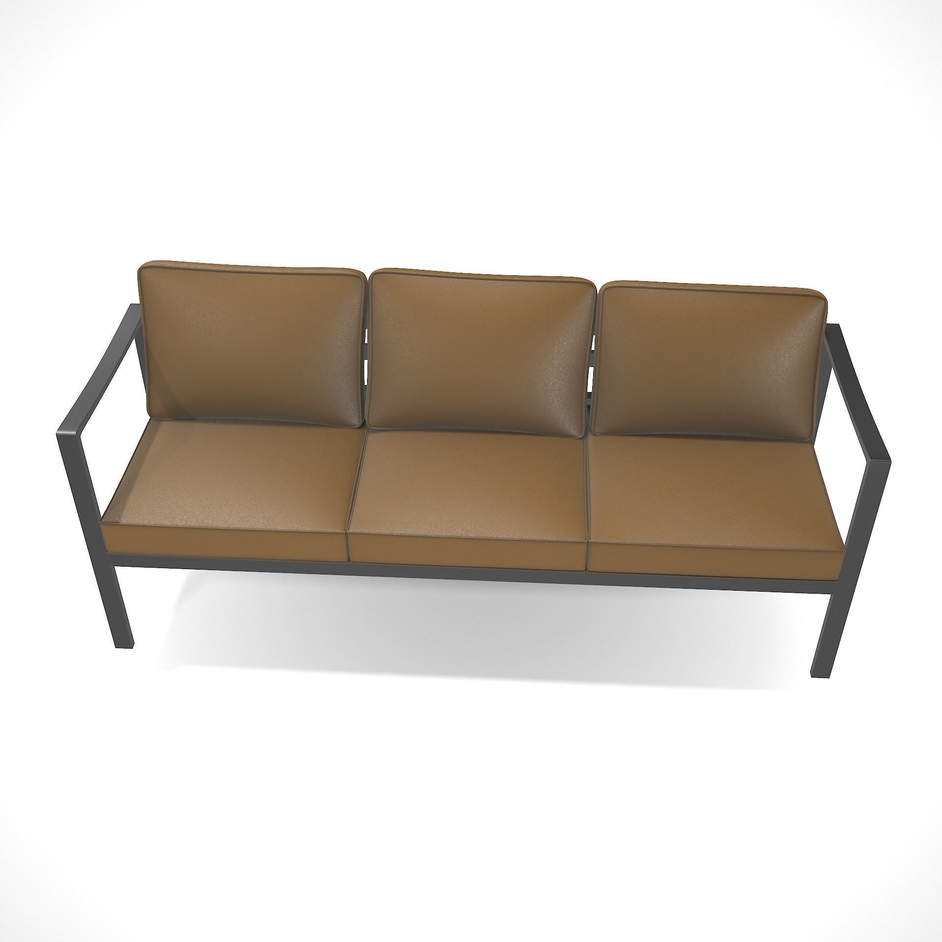 out bench sling fabric 002 Low-poly 3D model_6