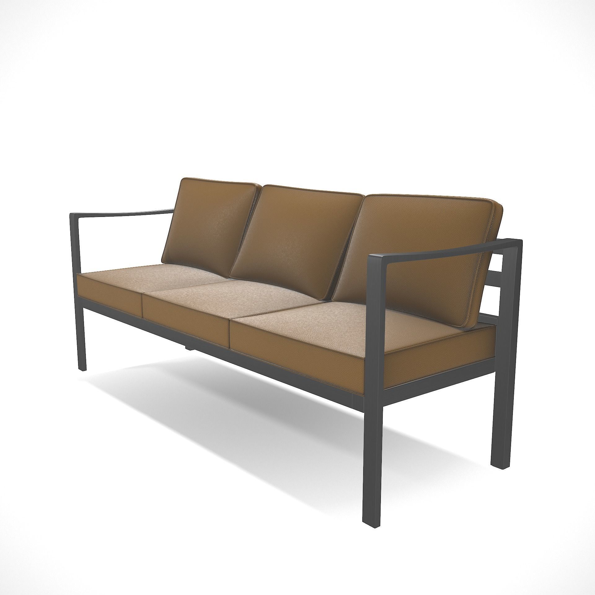 out bench sling fabric 002 Low-poly 3D model_5