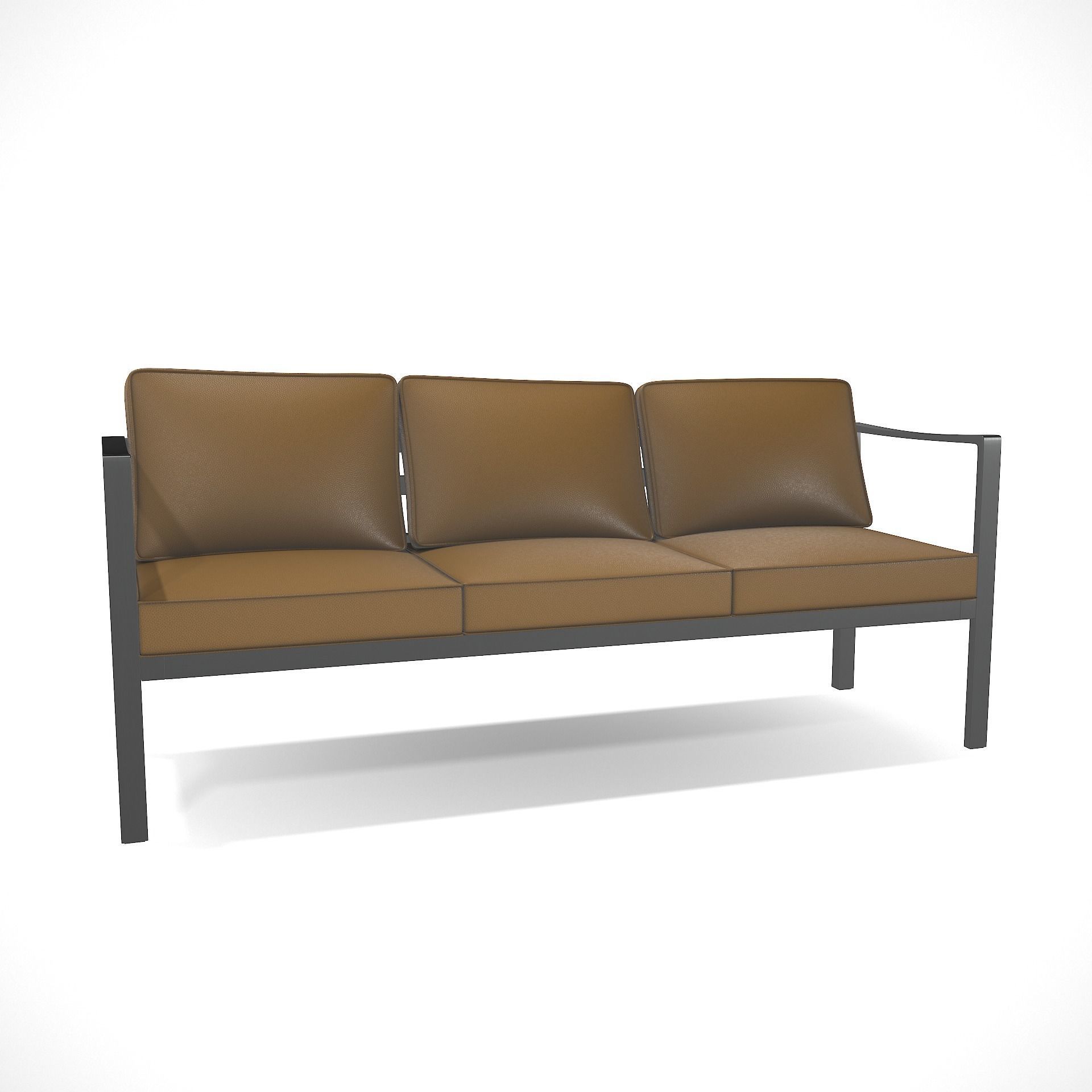 out bench sling fabric 002 Low-poly 3D model_4