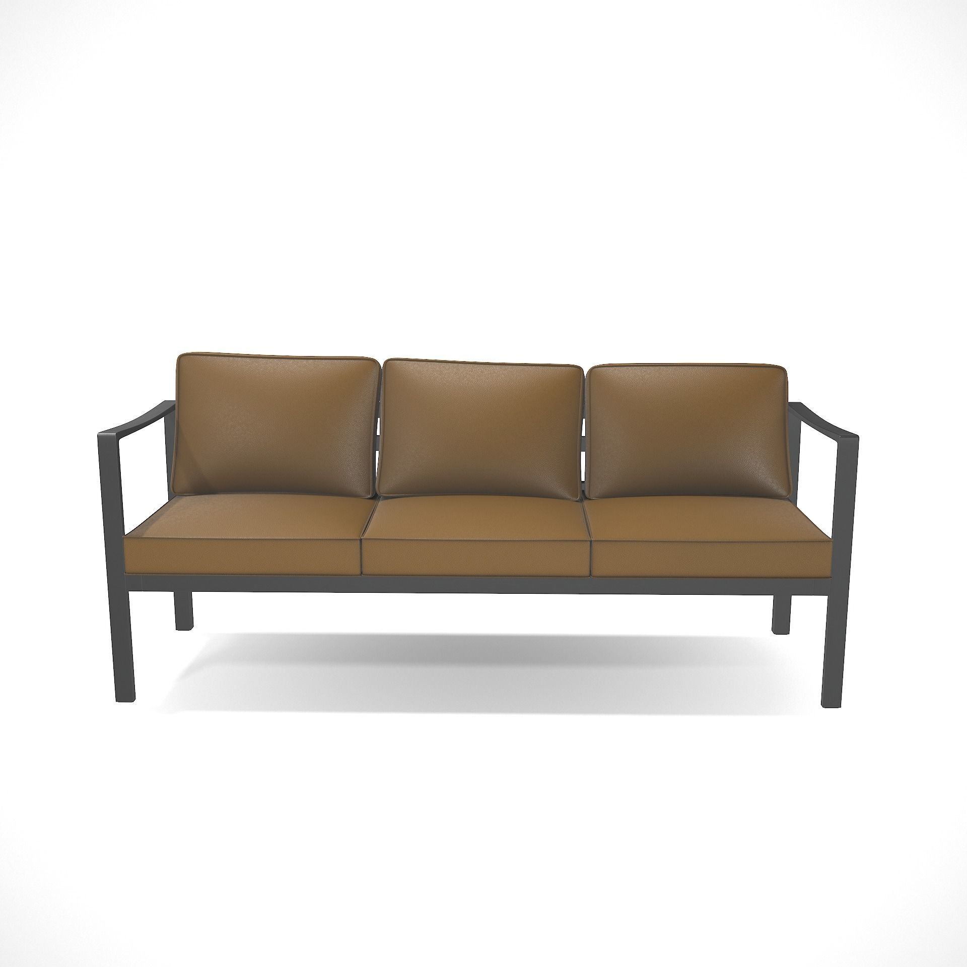 out bench sling fabric 002 Low-poly 3D model_1