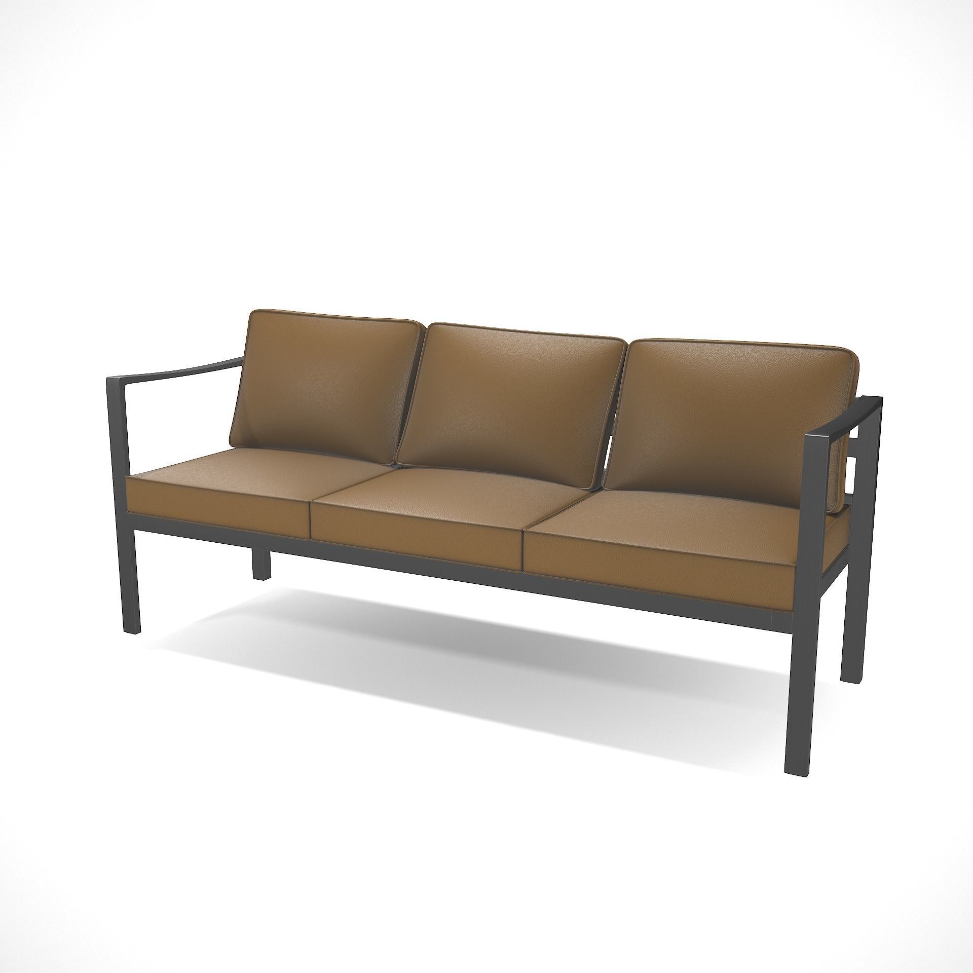 out bench sling fabric 002 Low-poly 3D model_3