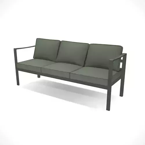 out bench sling fabric 004 Low-poly 3D model