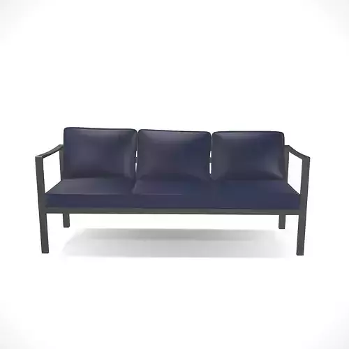 out bench sling fabric 011 Low-poly 3D model