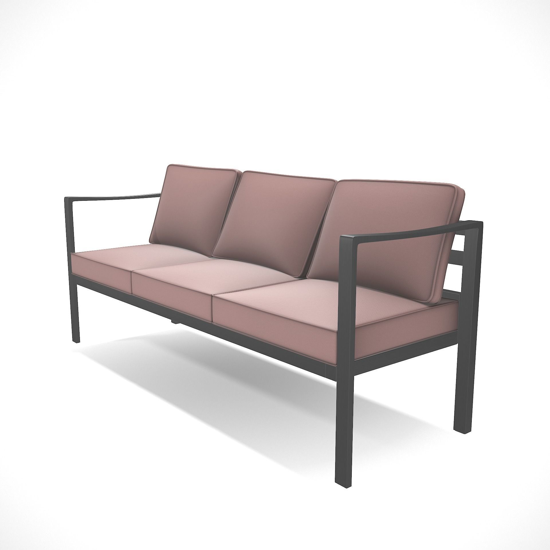 out bench sling fabric 012 Low-poly 3D model_5