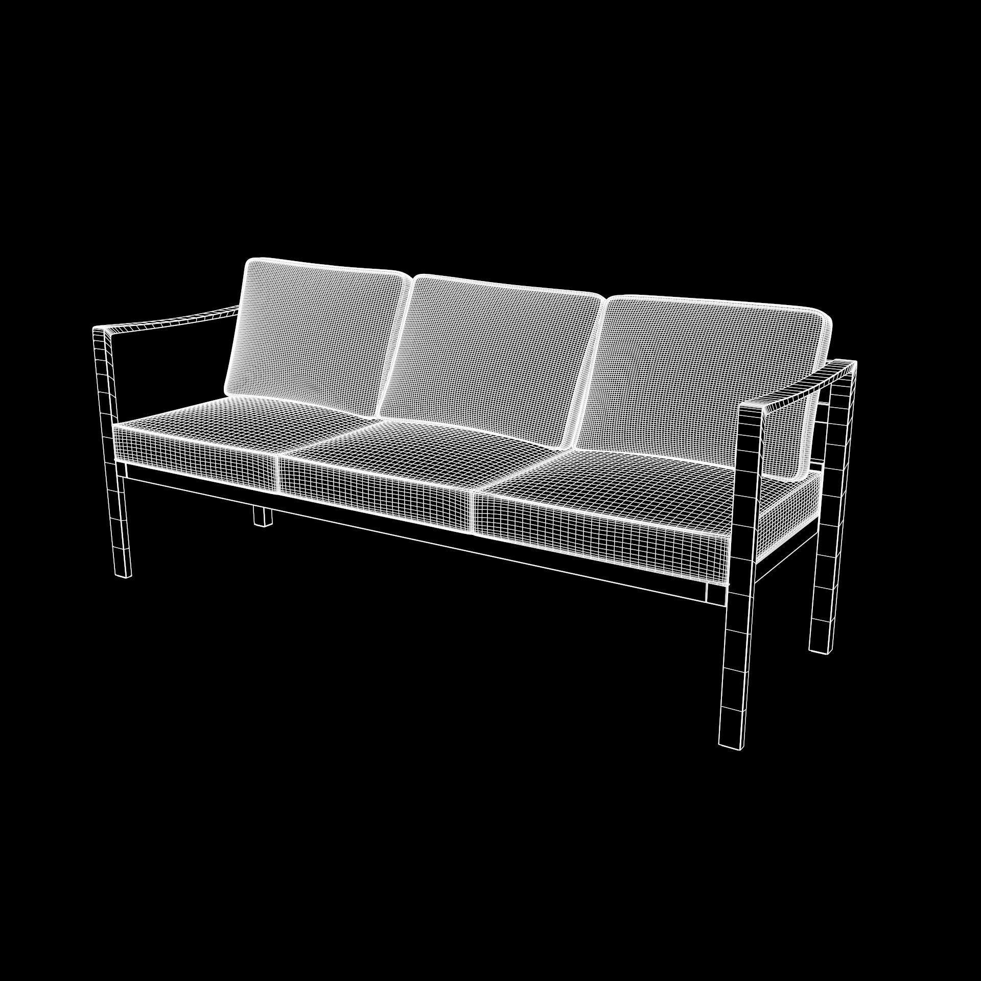 out bench sling fabric 012 Low-poly 3D model_17