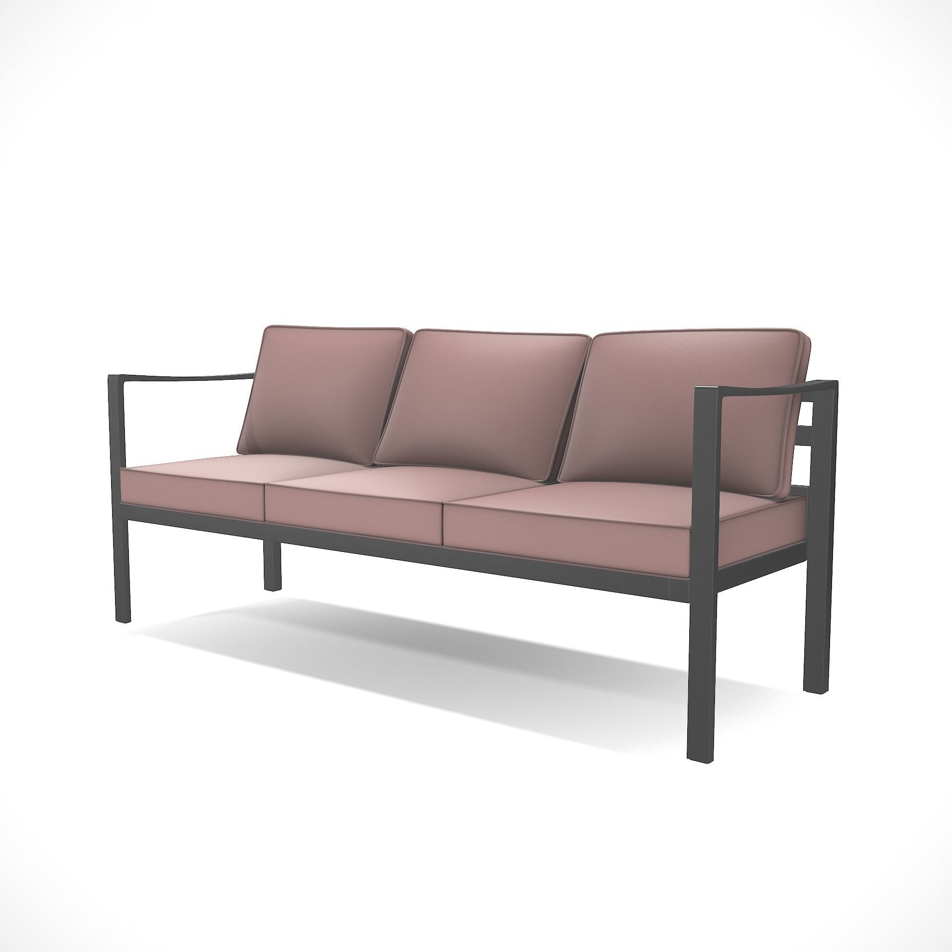 out bench sling fabric 012 Low-poly 3D model_6