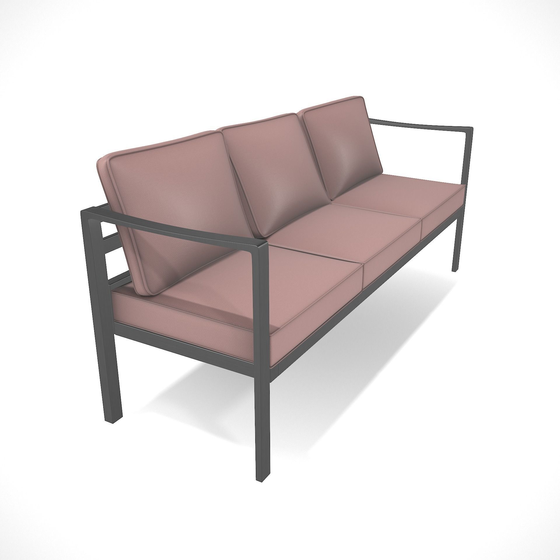 out bench sling fabric 012 Low-poly 3D model_4