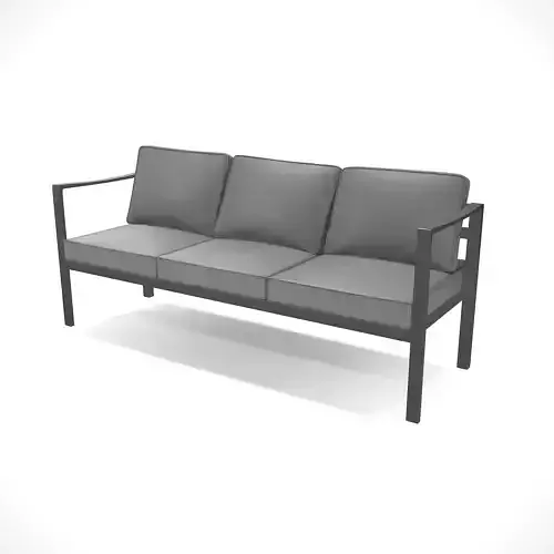 out bench sling fabric 014 Low-poly 3D model