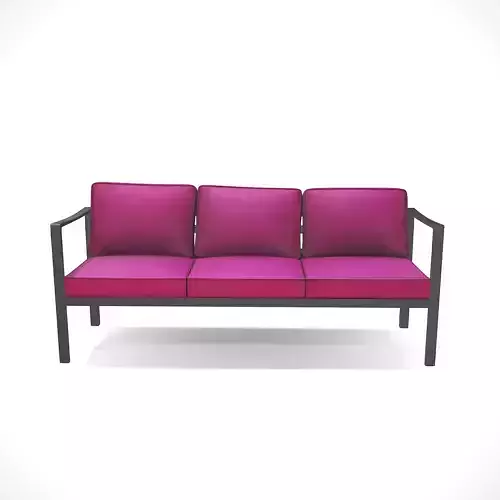 out bench sling fabric 015 Low-poly 3D model
