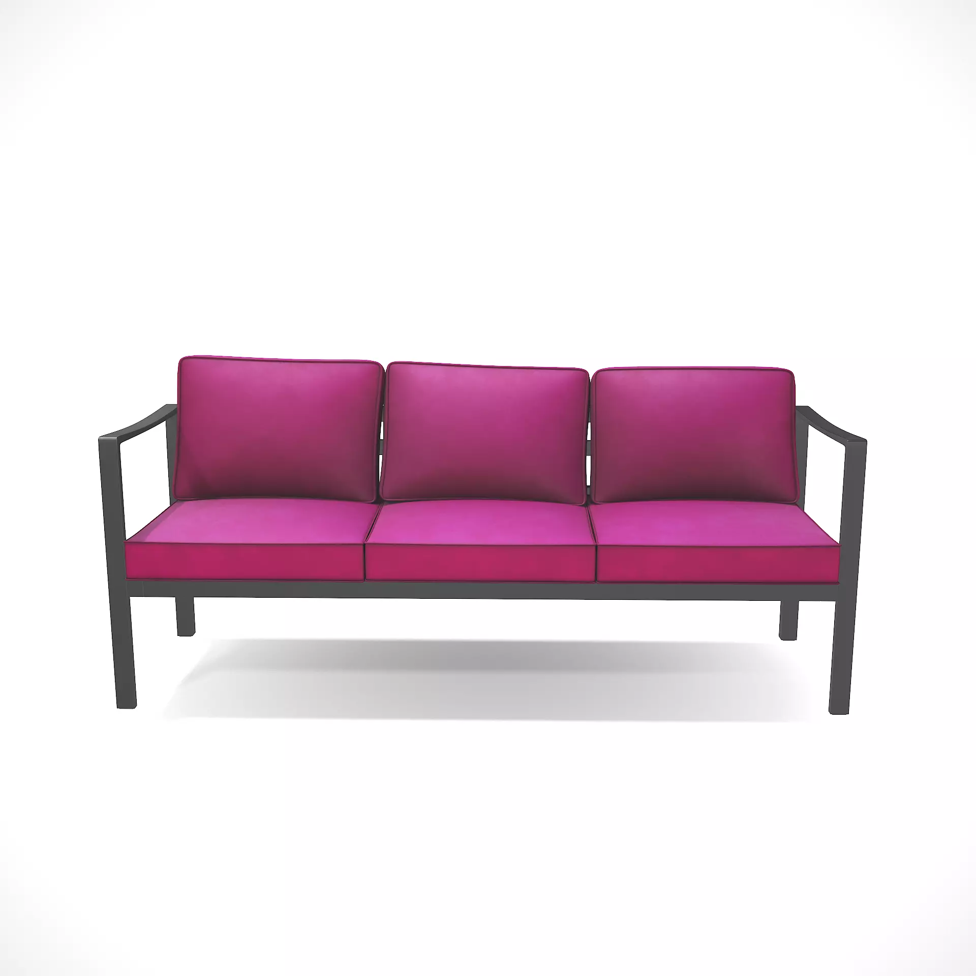 out bench sling fabric 015 Low-poly 3D model_0