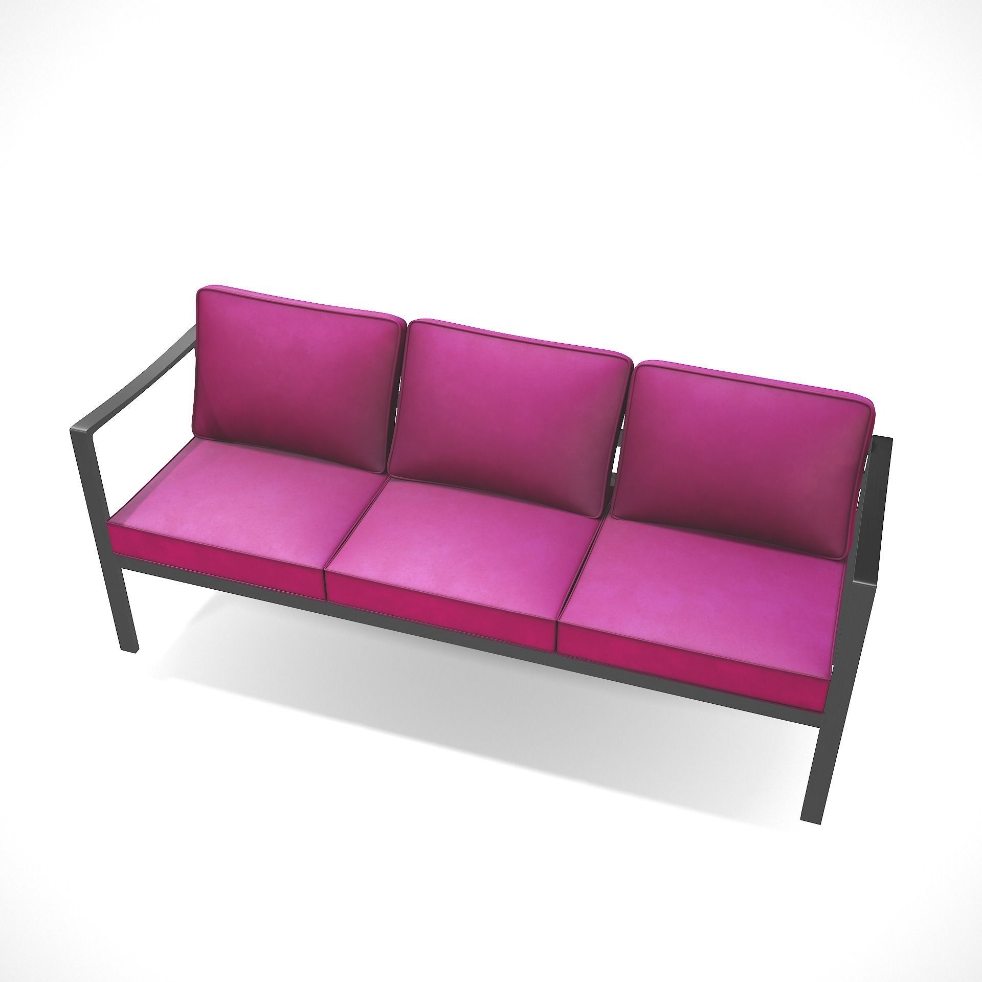 out bench sling fabric 015 Low-poly 3D model_8