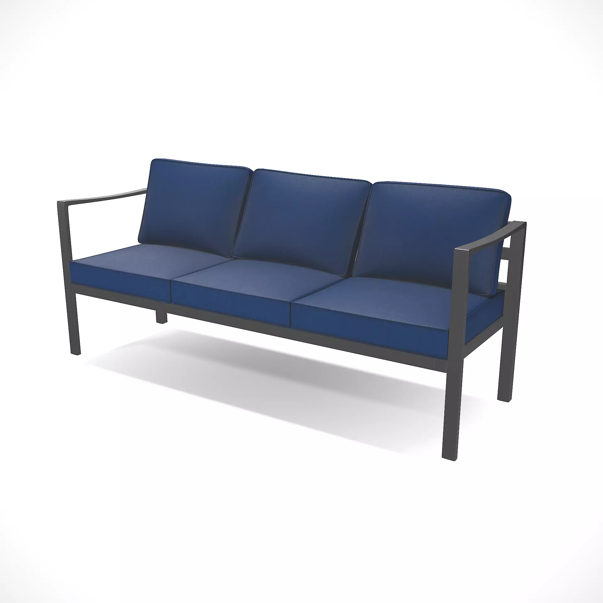 out bench sling fabric 018 Low-poly 3D model_0