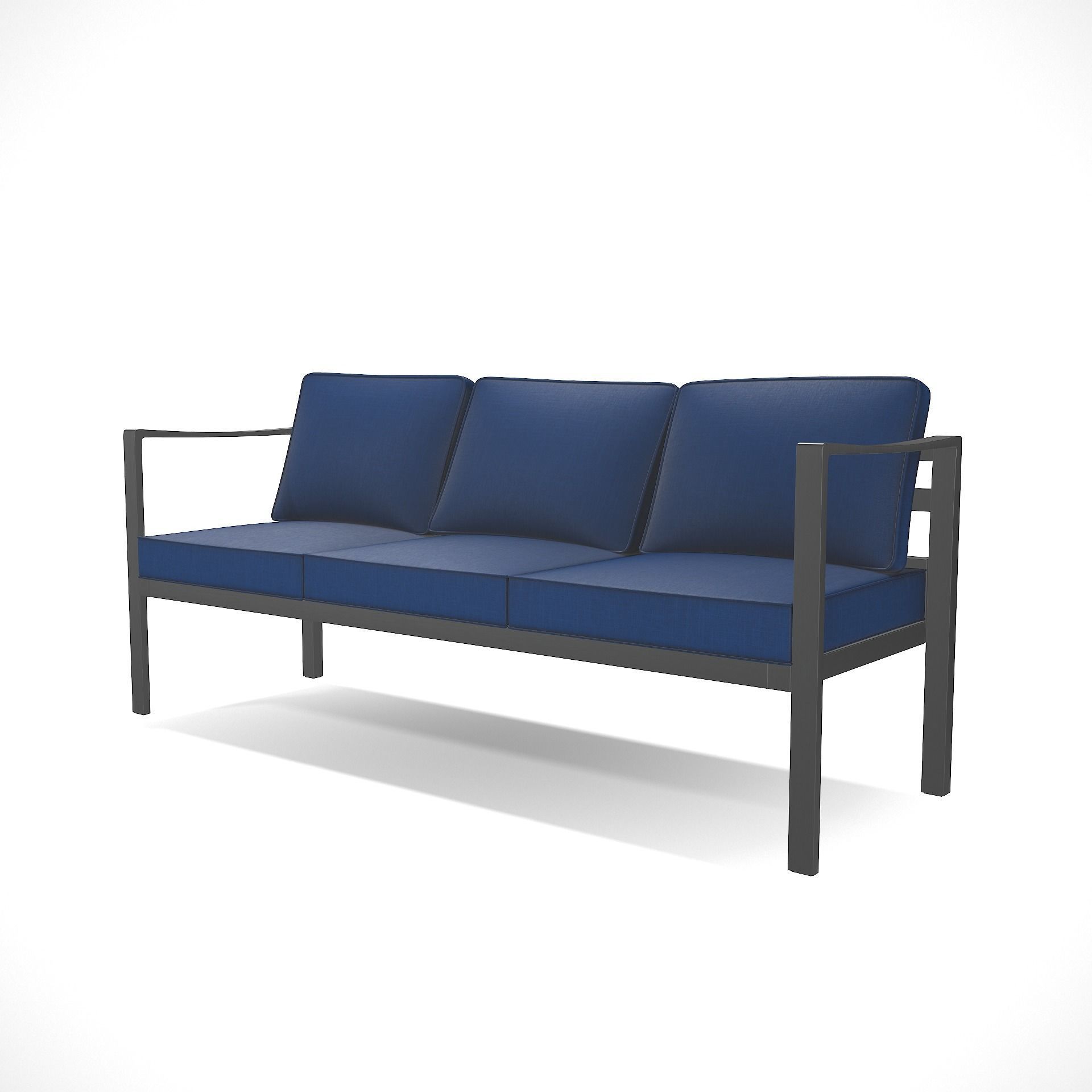 out bench sling fabric 018 Low-poly 3D model_7