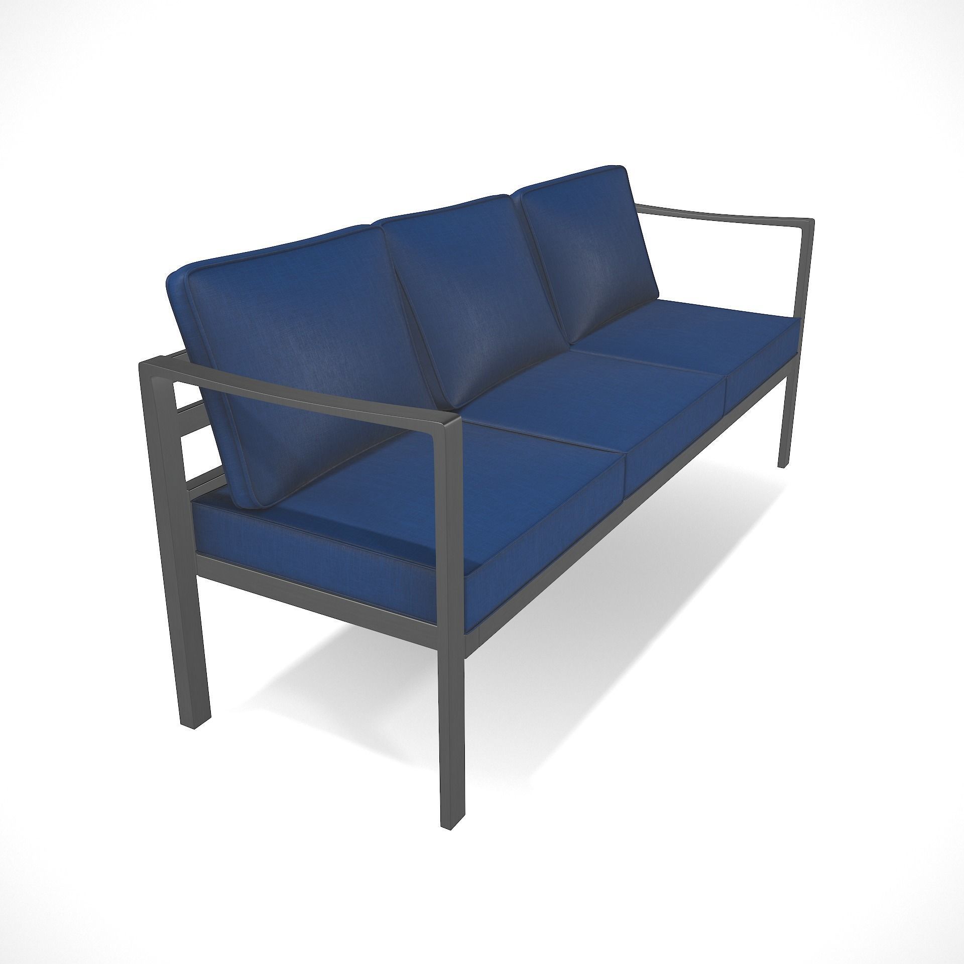out bench sling fabric 018 Low-poly 3D model_4