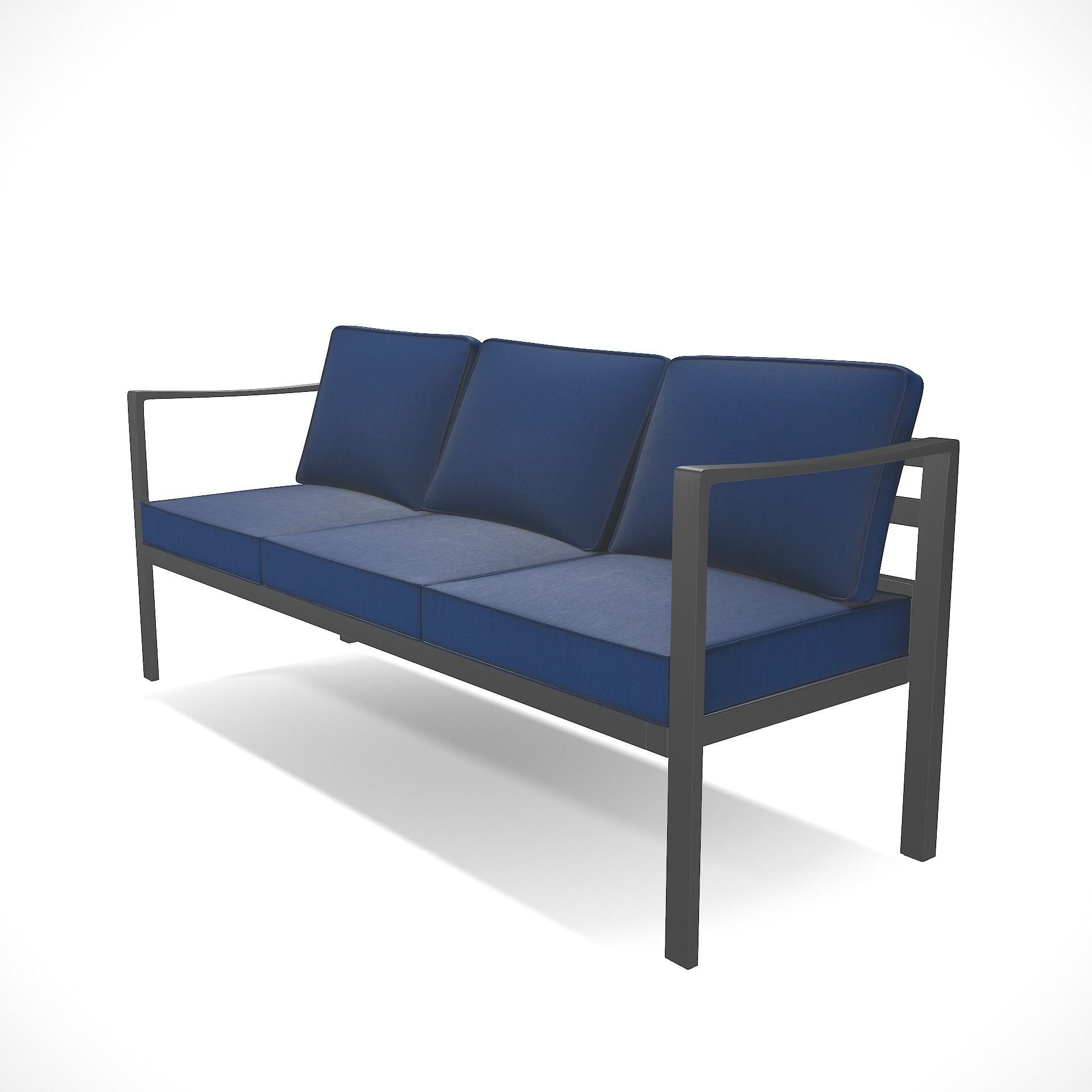 out bench sling fabric 018 Low-poly 3D model_5