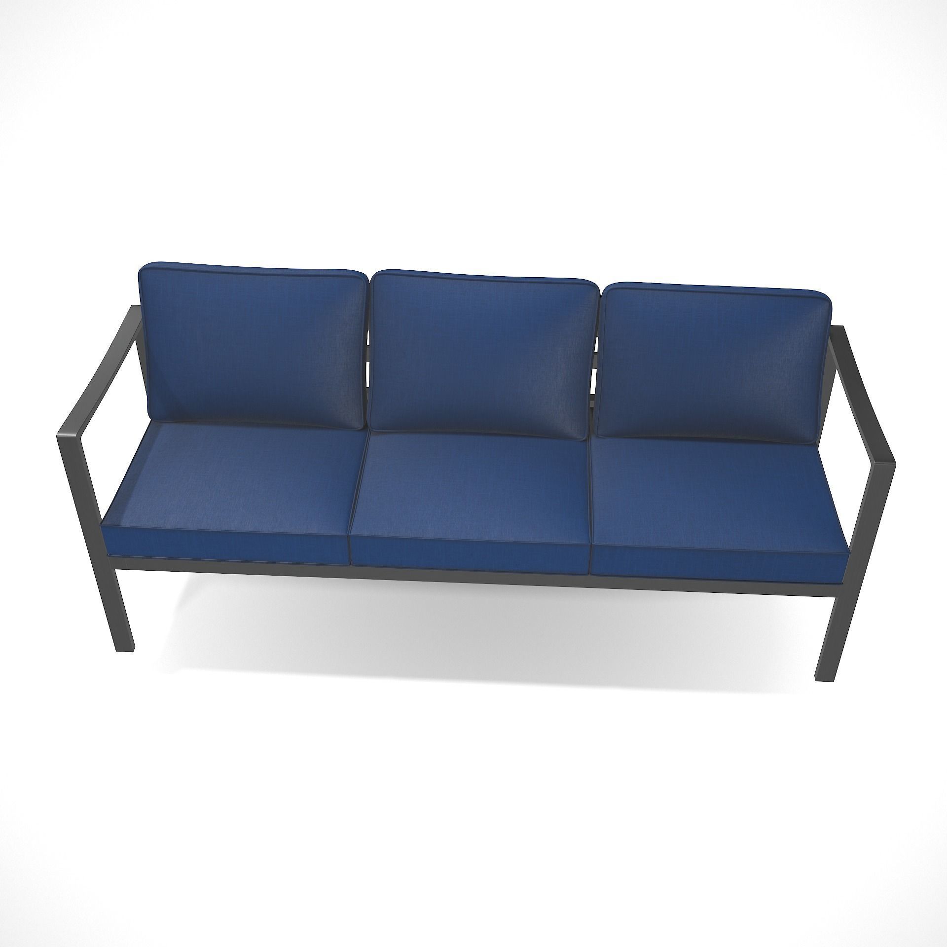 out bench sling fabric 018 Low-poly 3D model_6