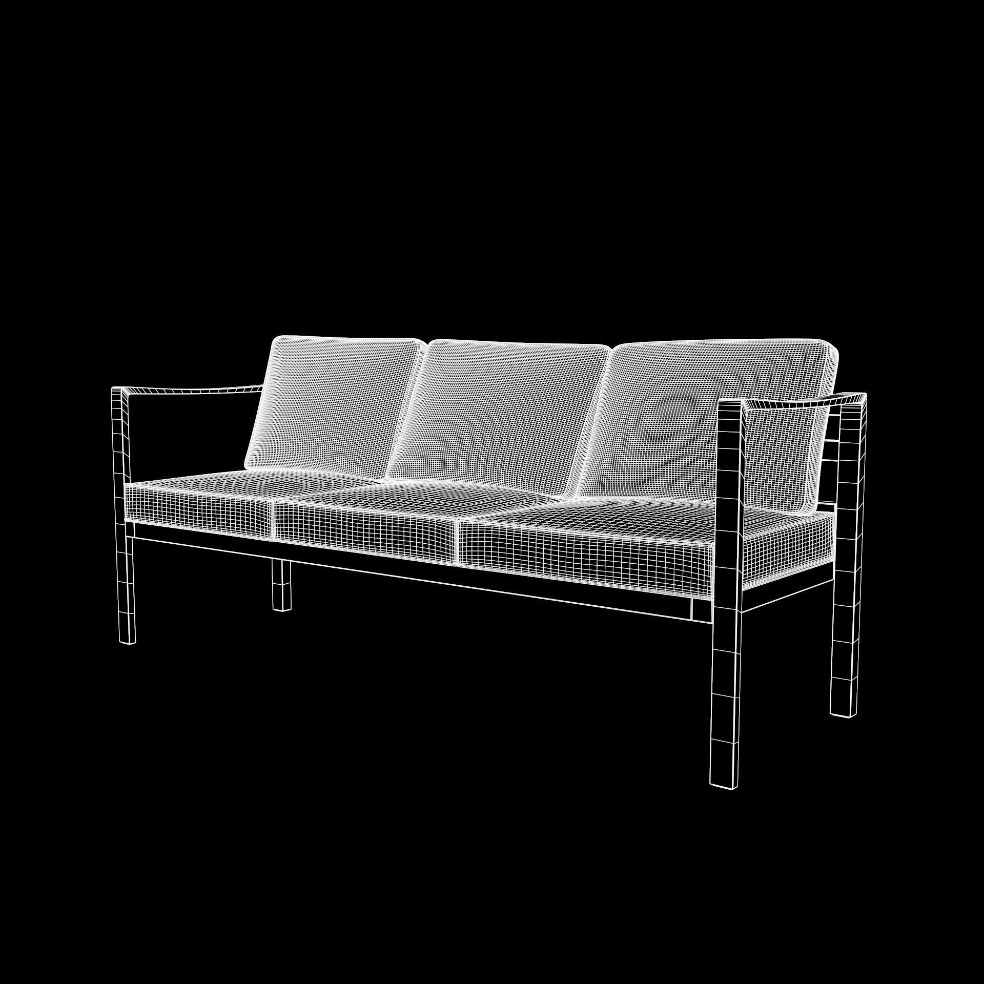 out bench sling fabric 018 Low-poly 3D model_15