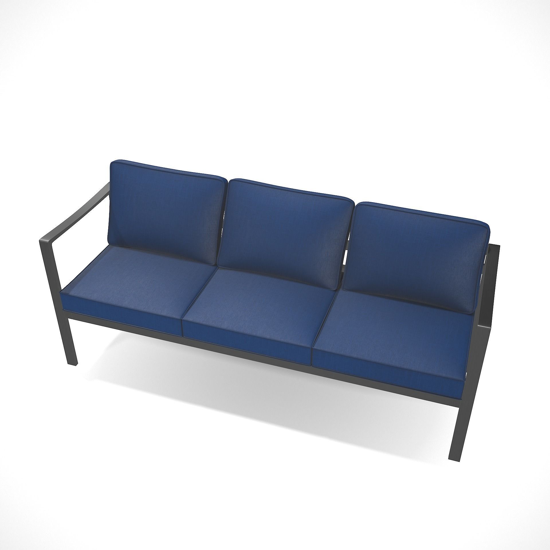 out bench sling fabric 018 Low-poly 3D model_8