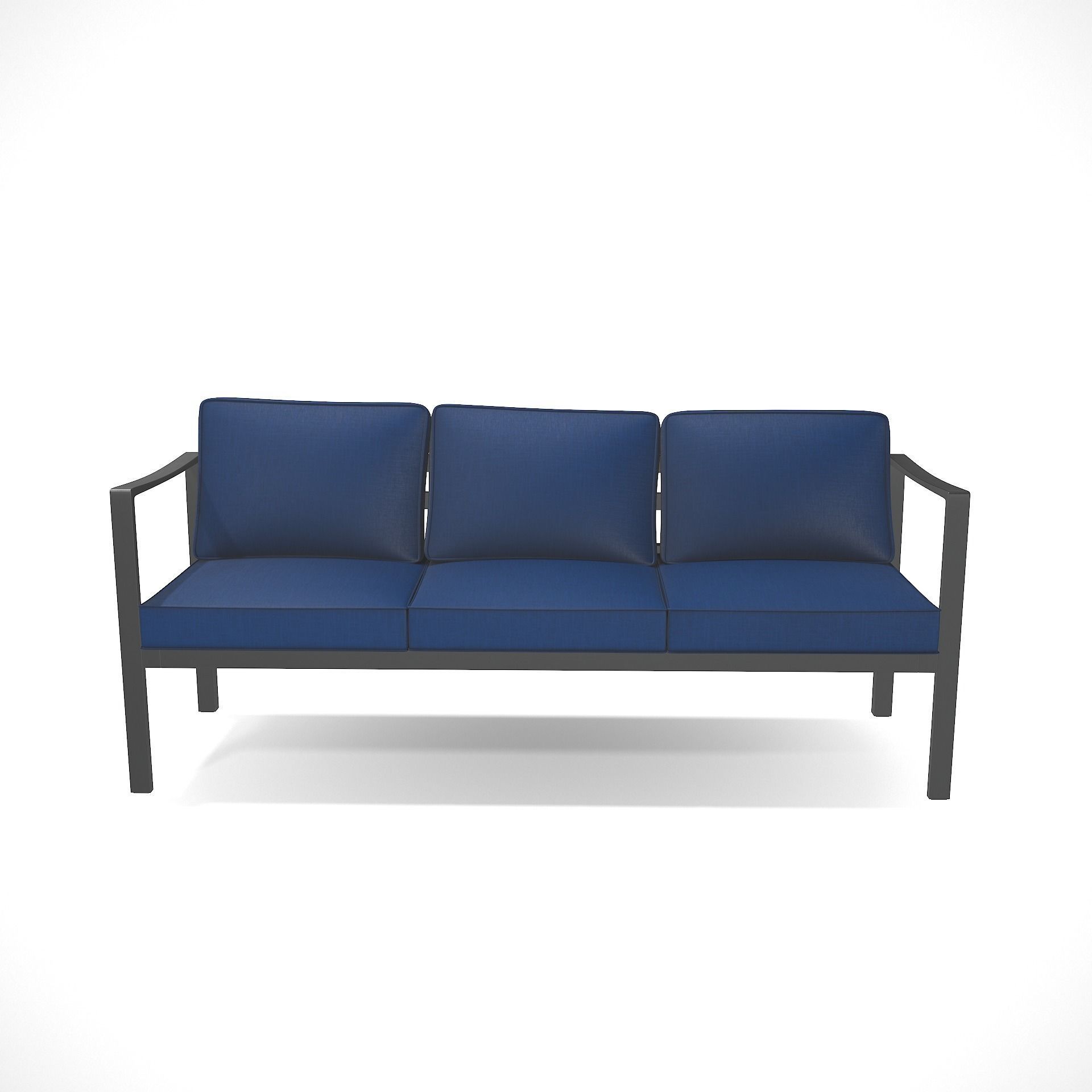 out bench sling fabric 018 Low-poly 3D model_1