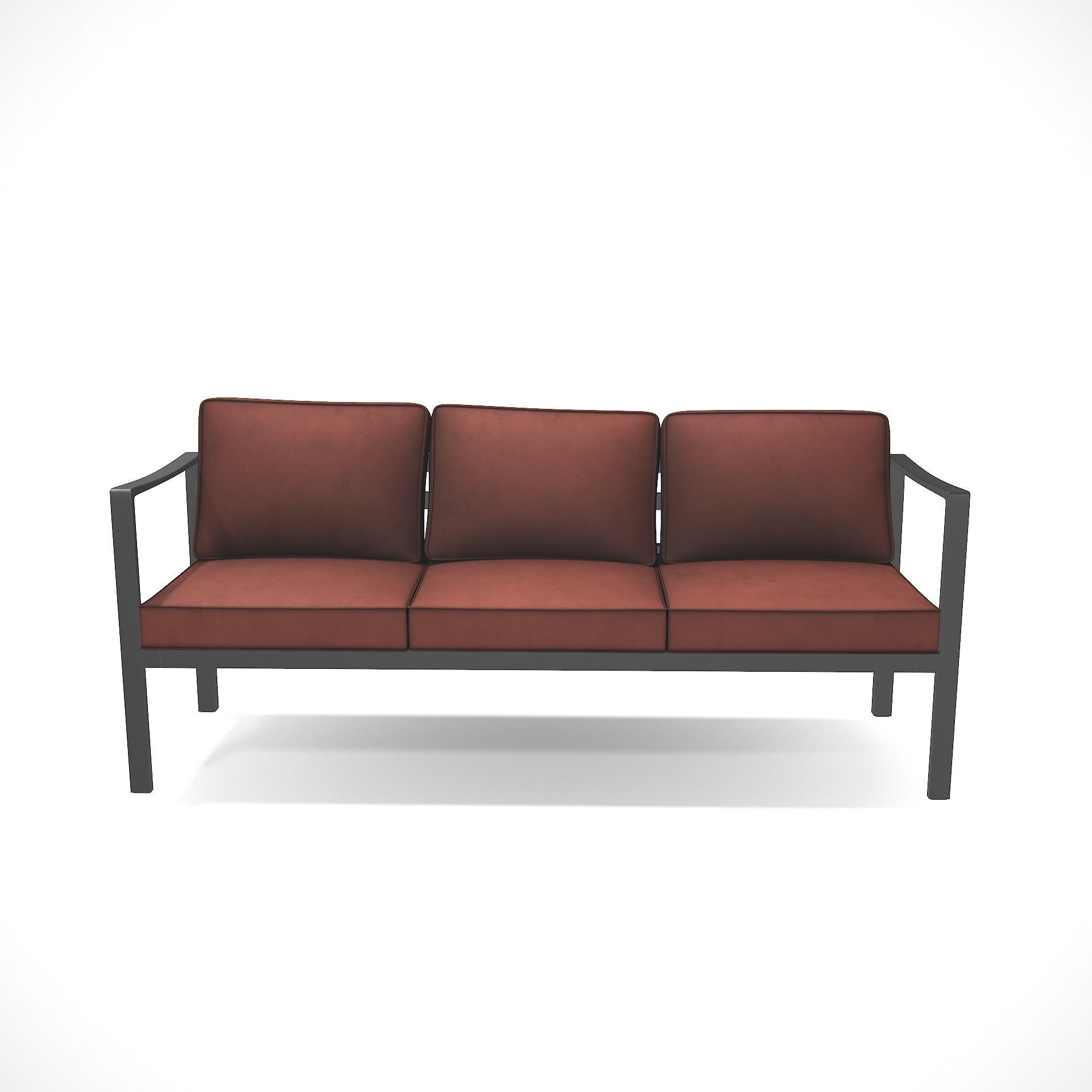 out bench sling fabric 019 Low-poly 3D model_1