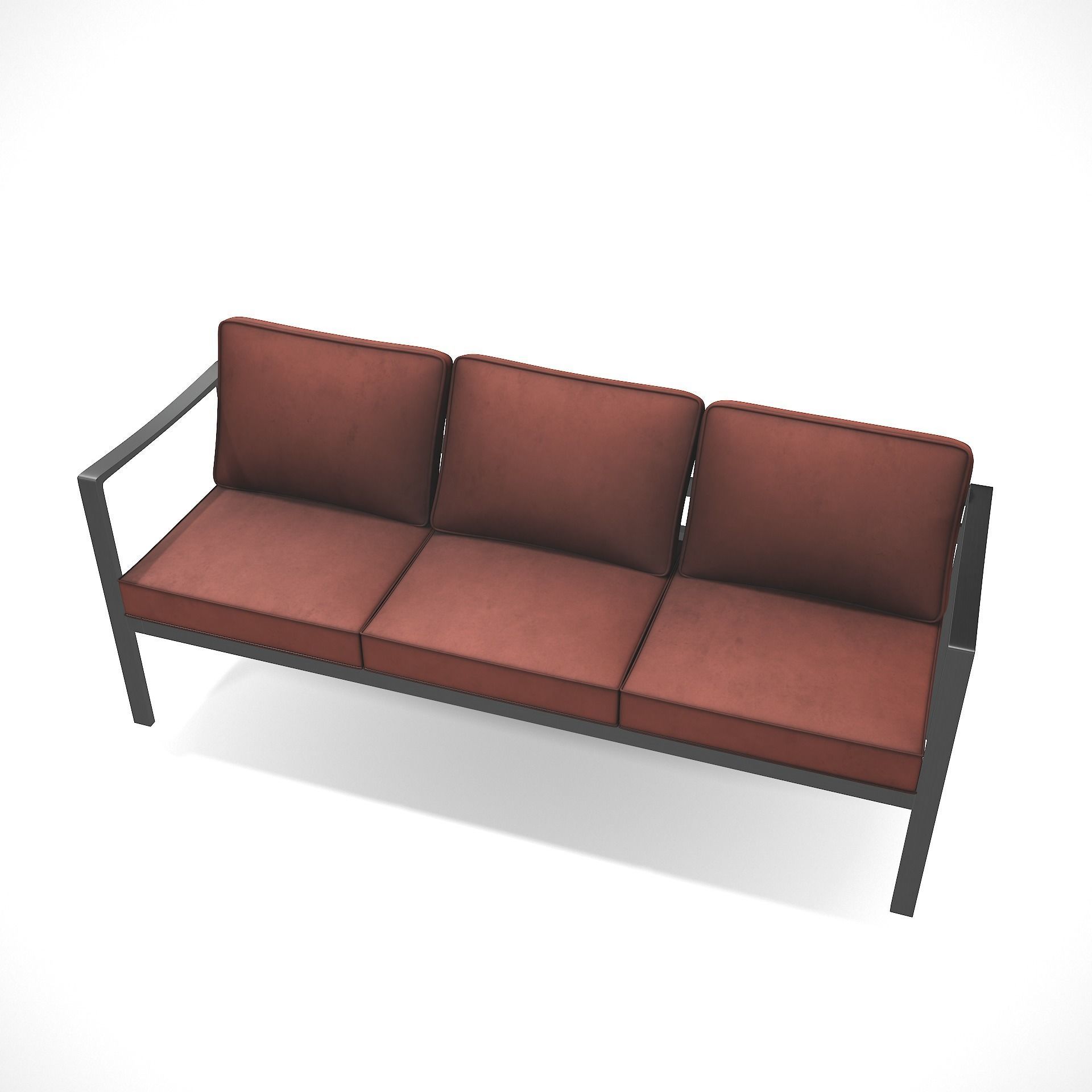 out bench sling fabric 019 Low-poly 3D model_8