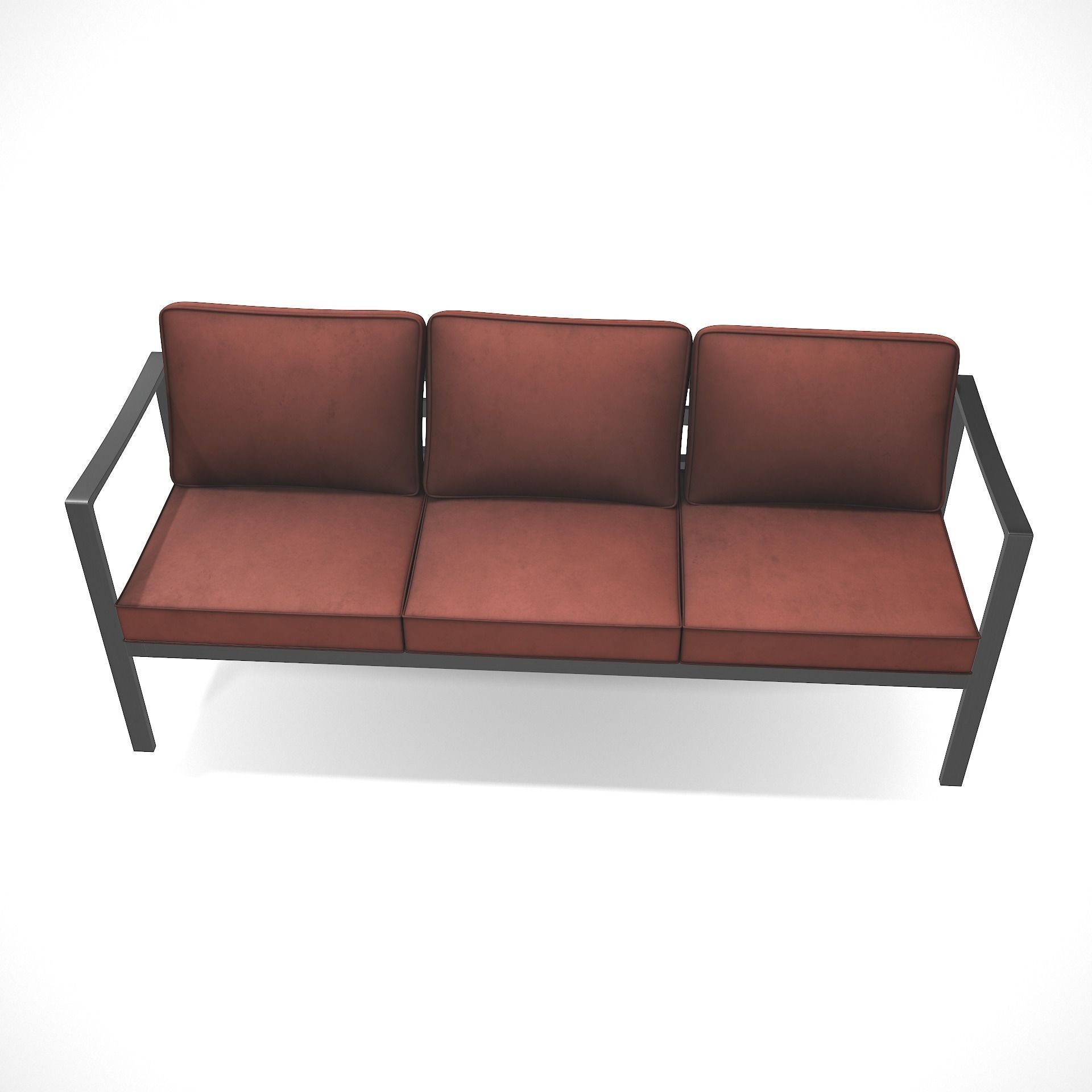 out bench sling fabric 019 Low-poly 3D model_6