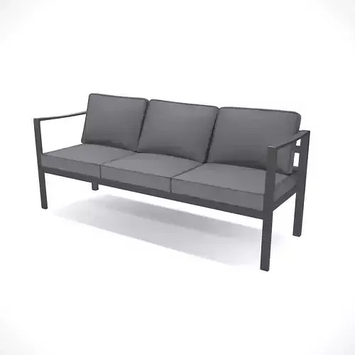 out bench sling fabric 020 Low-poly 3D model