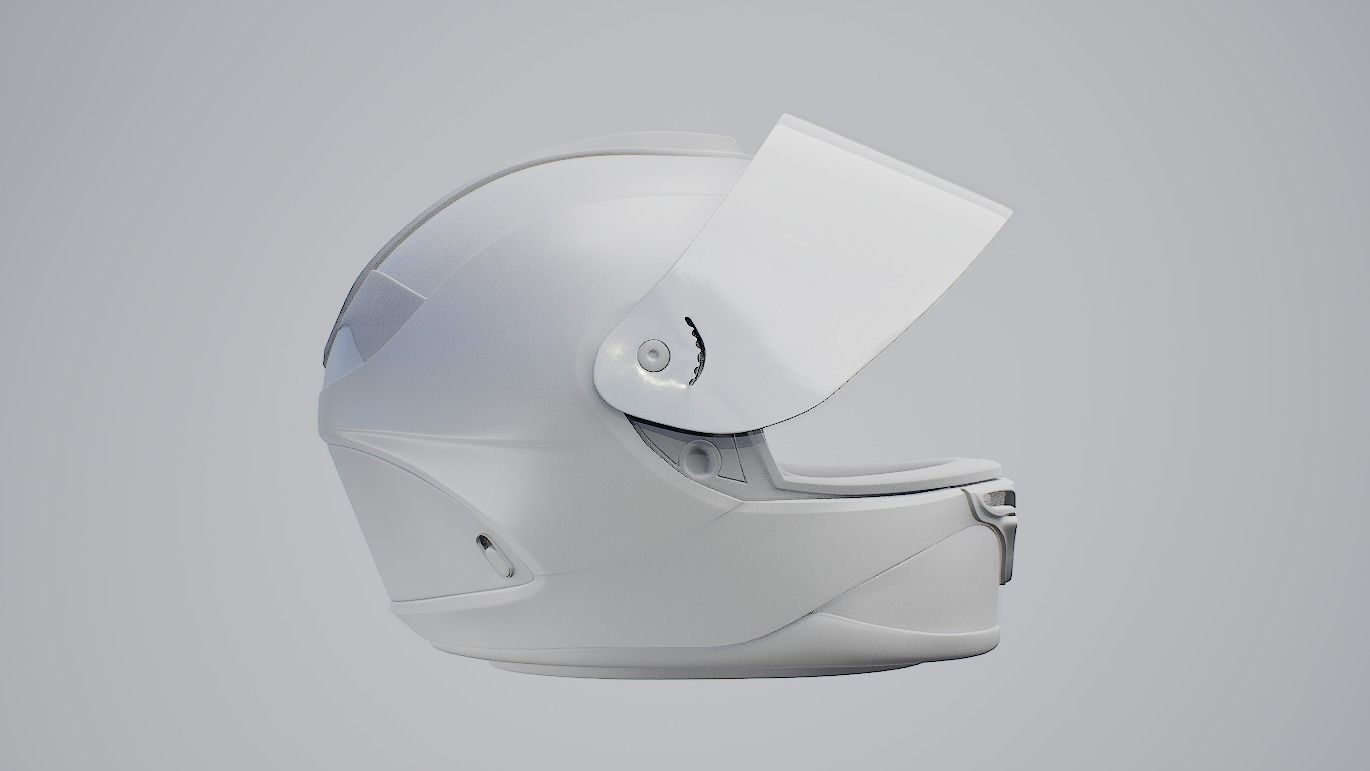 Racing Bike Helmet Free 3D model_16