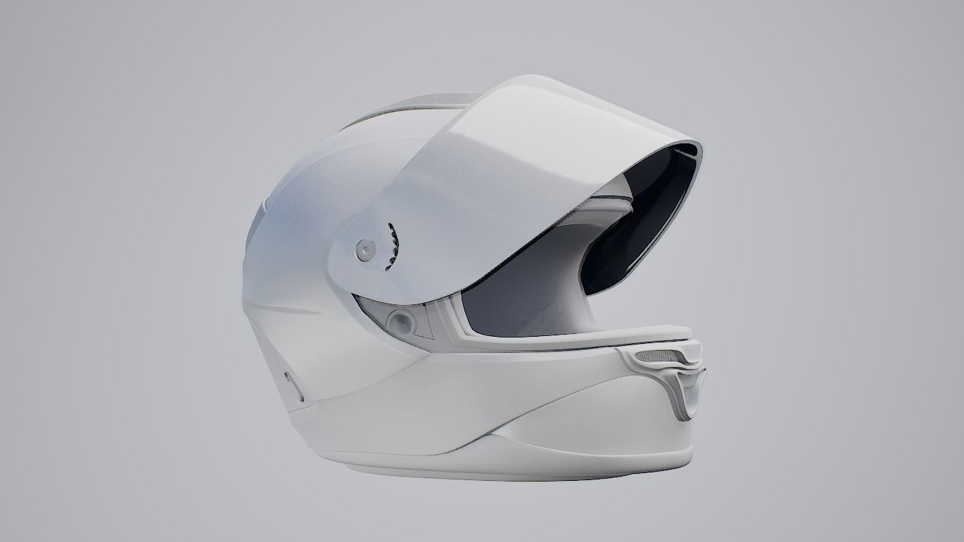 Racing Bike Helmet Free 3D model_13