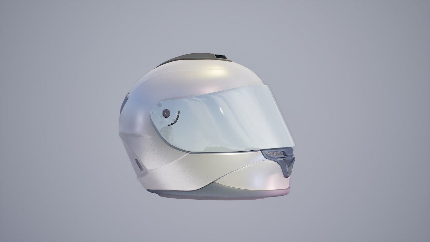 Racing Bike Helmet Free 3D model_6